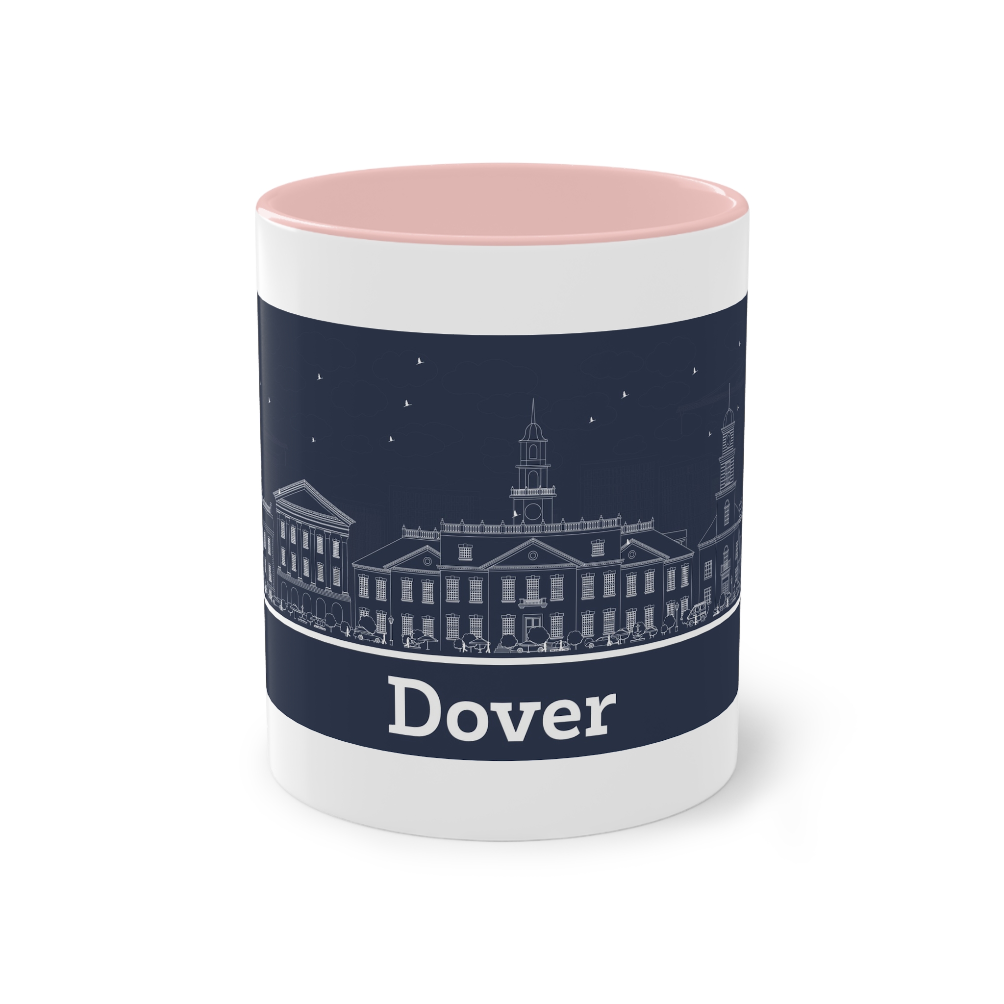 Dover Outline Inverse Two Tone Coffee Mug 11oz - Image 45