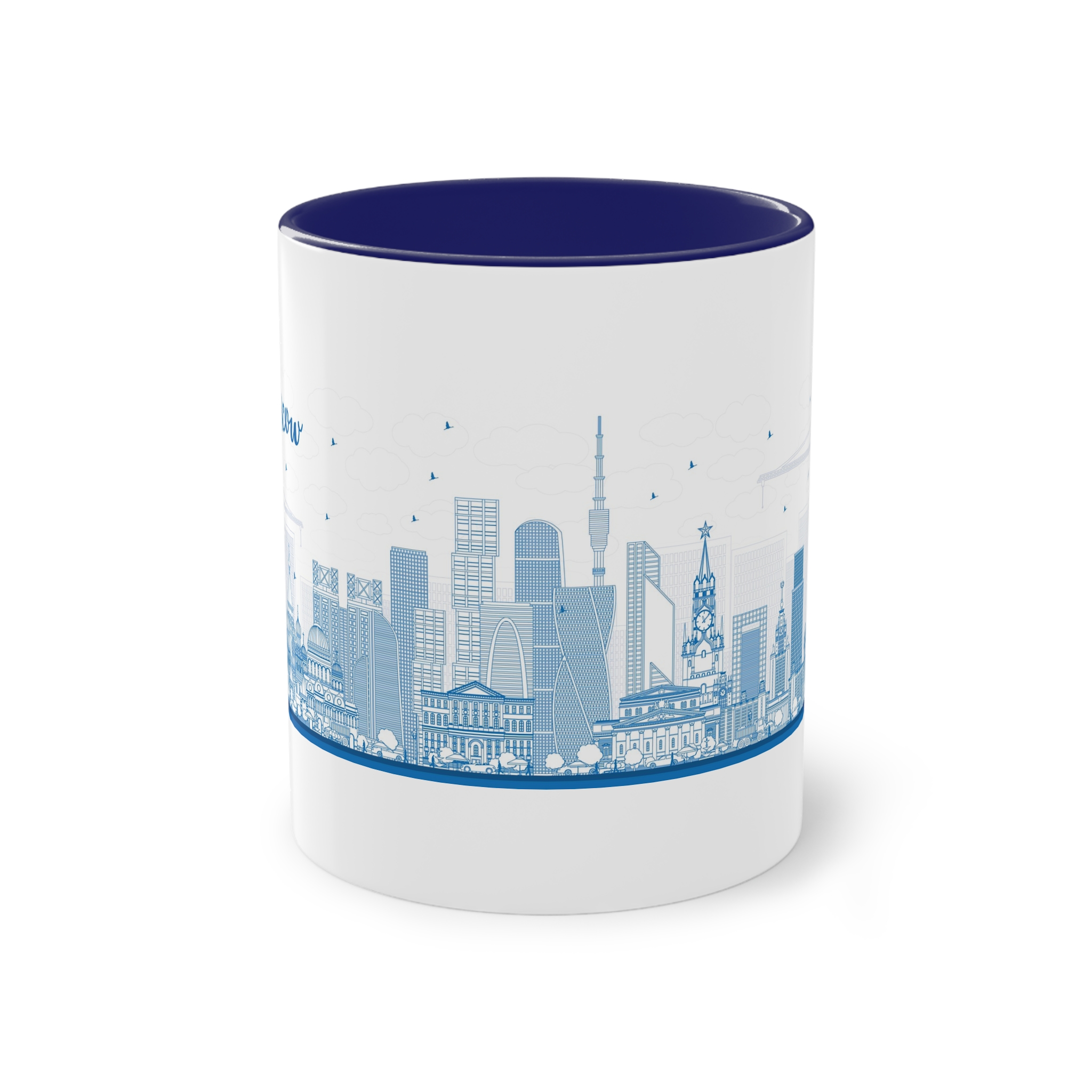 Moscow New Outline Two Tone Coffee Mug 11oz - Image 41