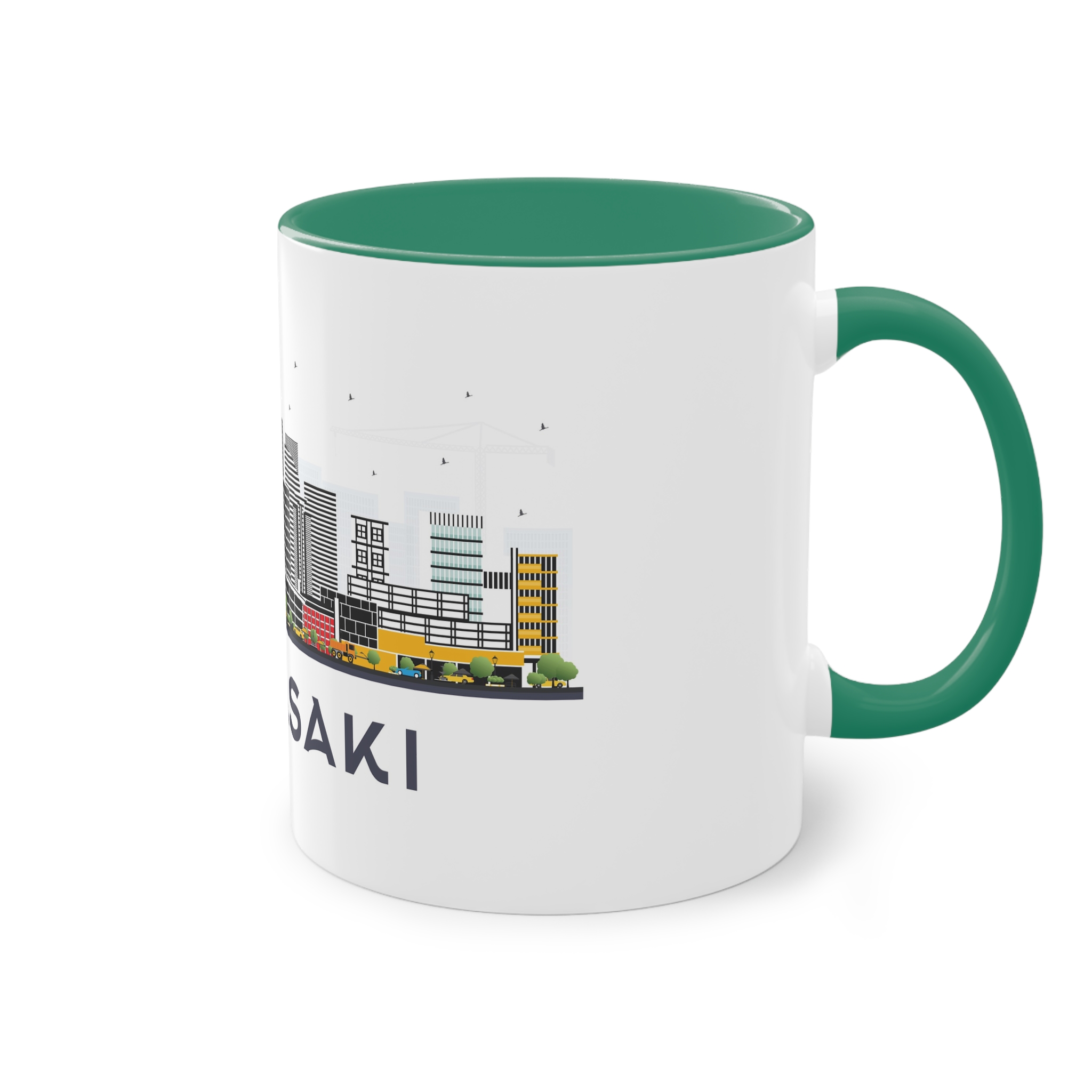 Kawasaki Isolated Two Tone Coffee Mug 11oz - Image 32