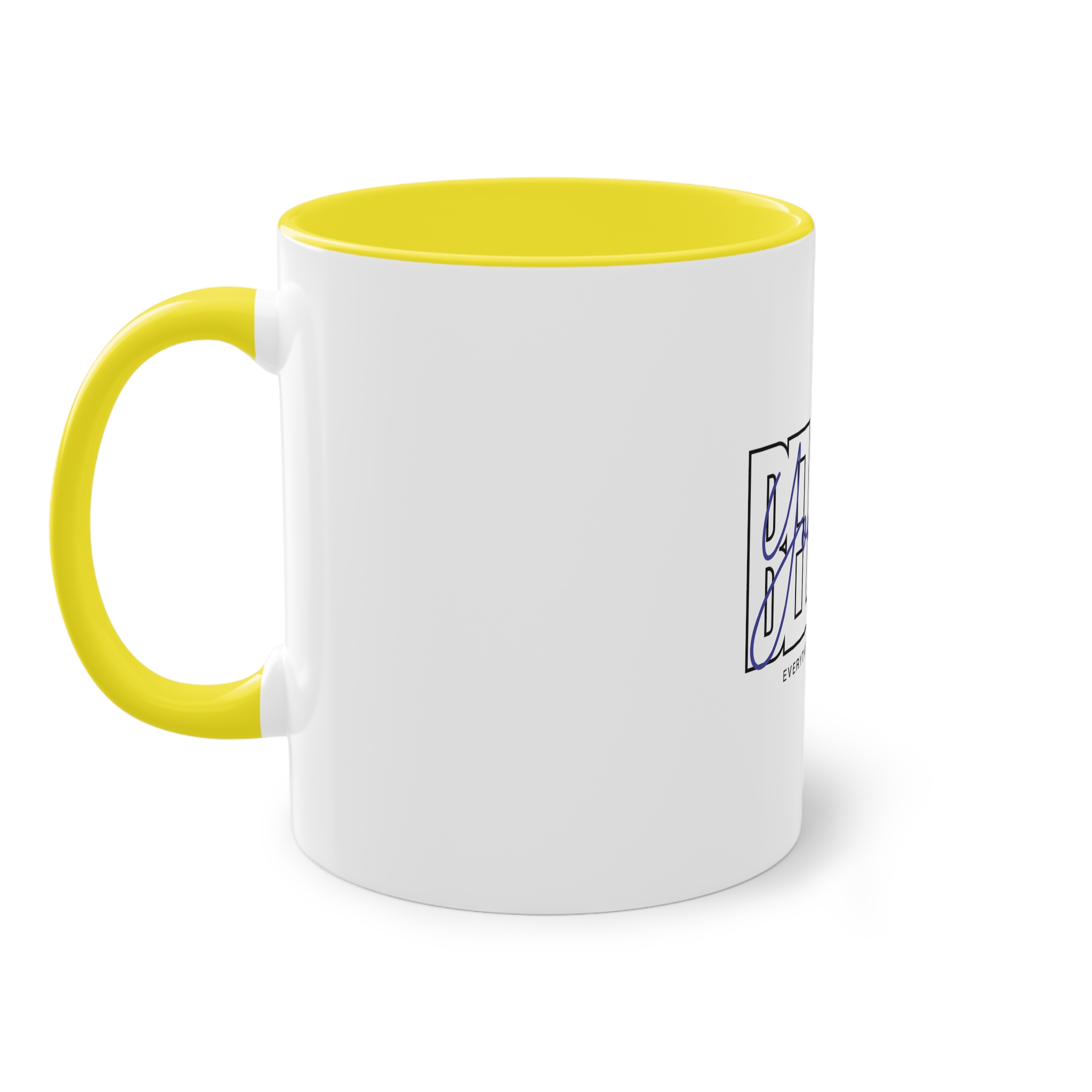 Believe Yourself Positive Affirmation Typography Two Tone Coffee Mug 11oz - Image 23
