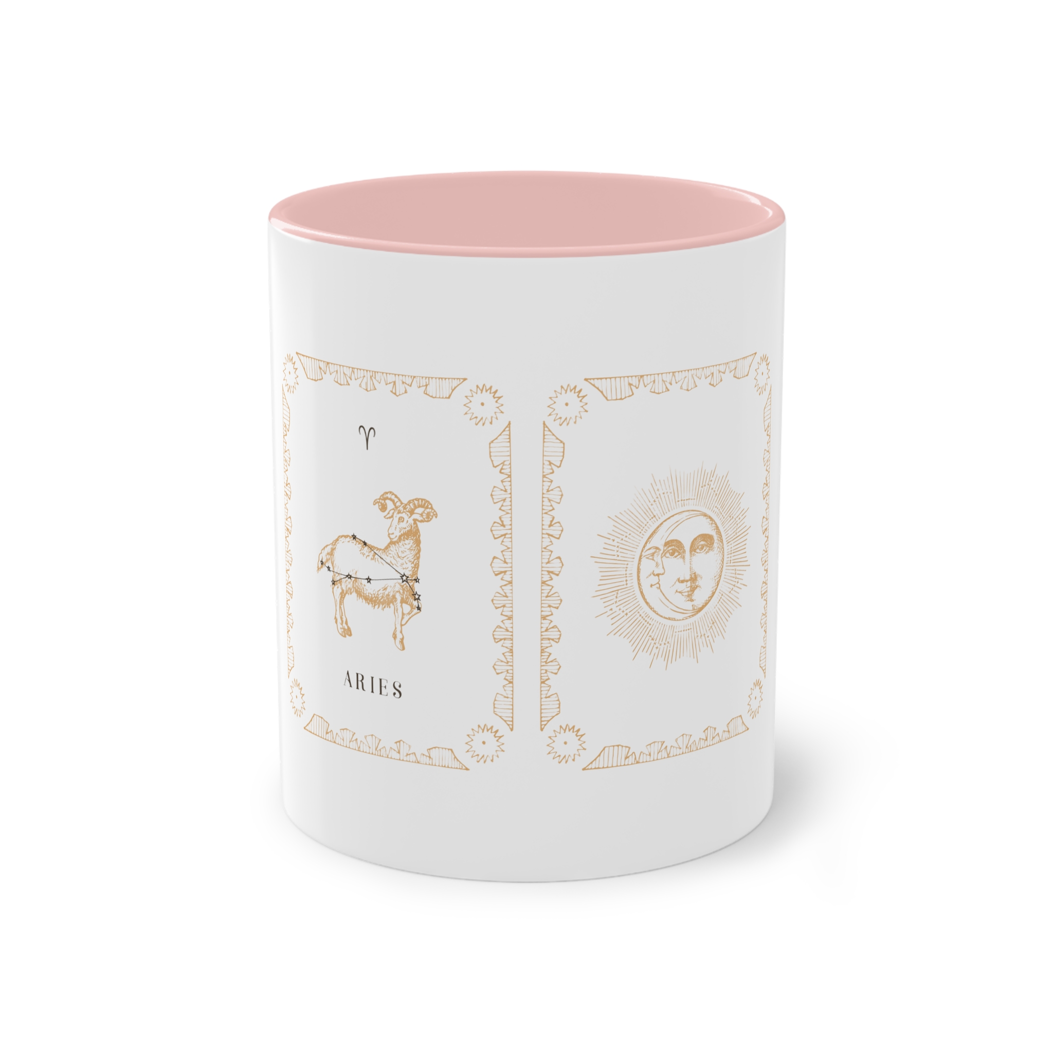 Aries Zodiac 1 Two Tone Coffee Mug 11oz - Image 45