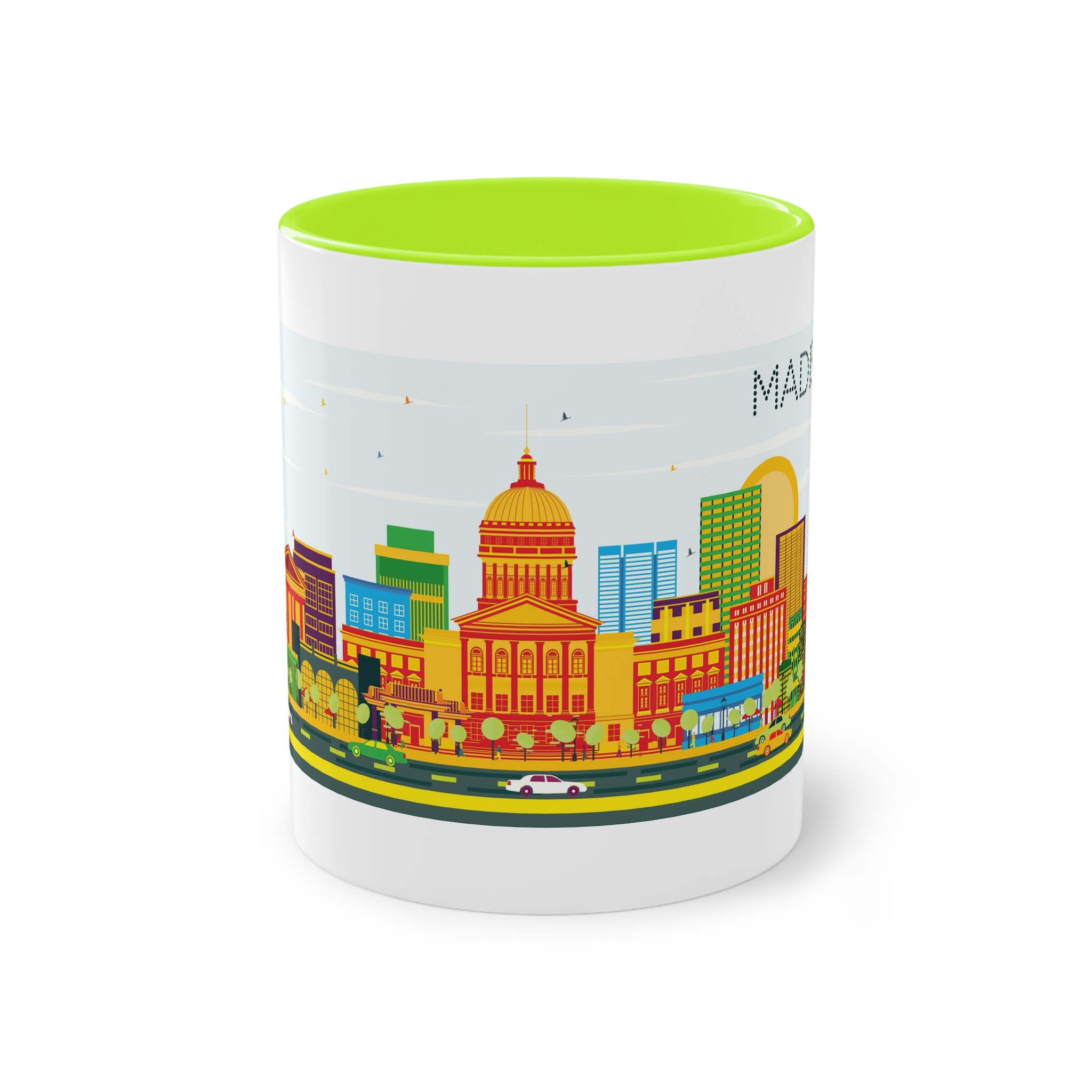 Madison Color Two Tone Coffee Mug 11oz - Image 25