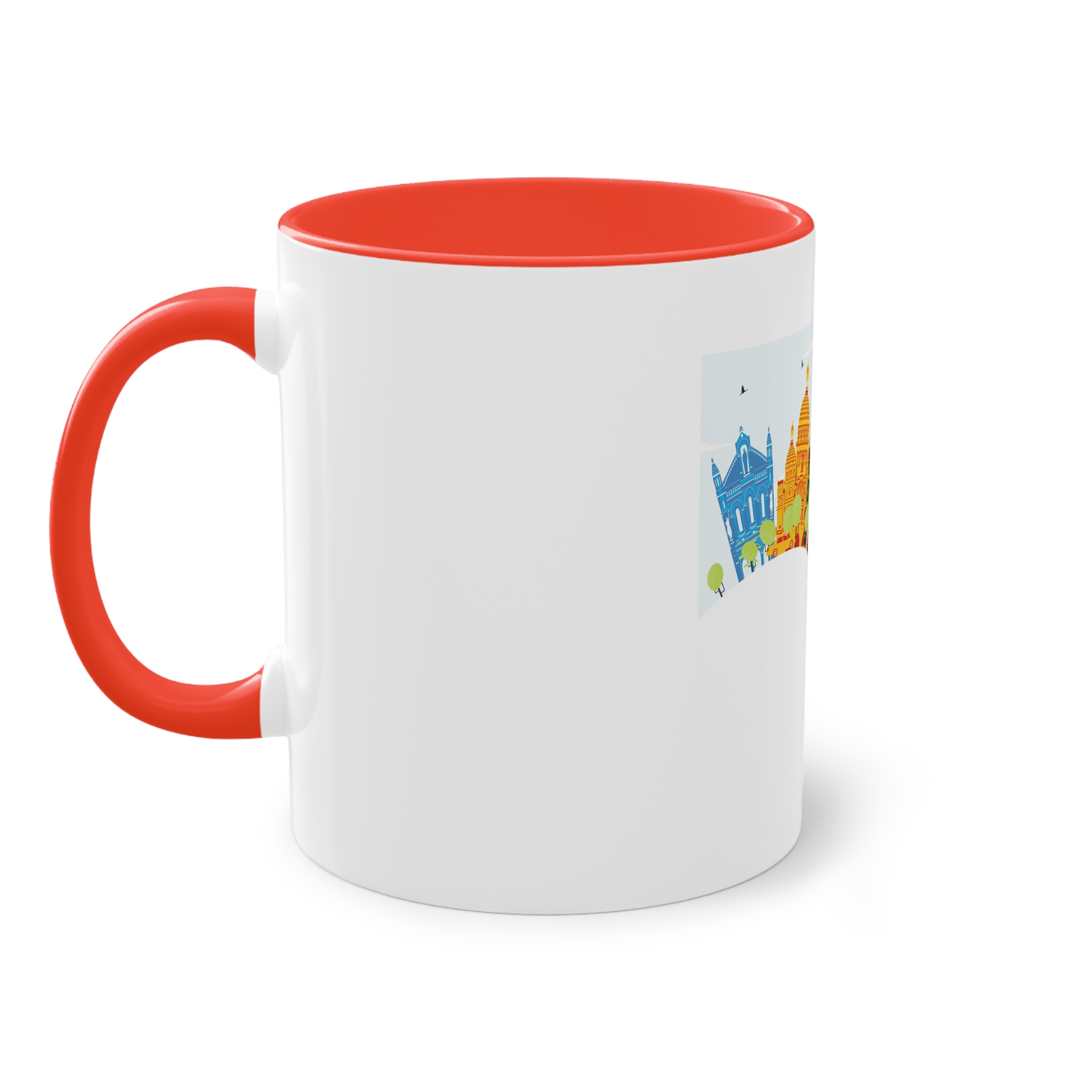Paris Color Corner Cloud Two Tone Coffee Mug 11oz - Image 3