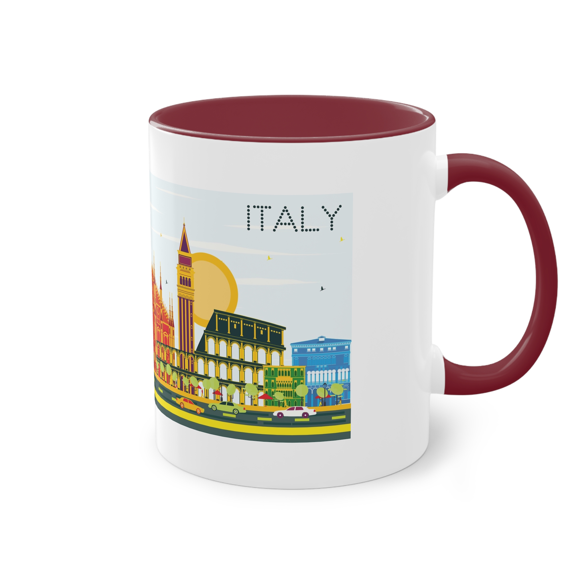 Italy Color Two Tone Coffee Mug 11oz - Image 8