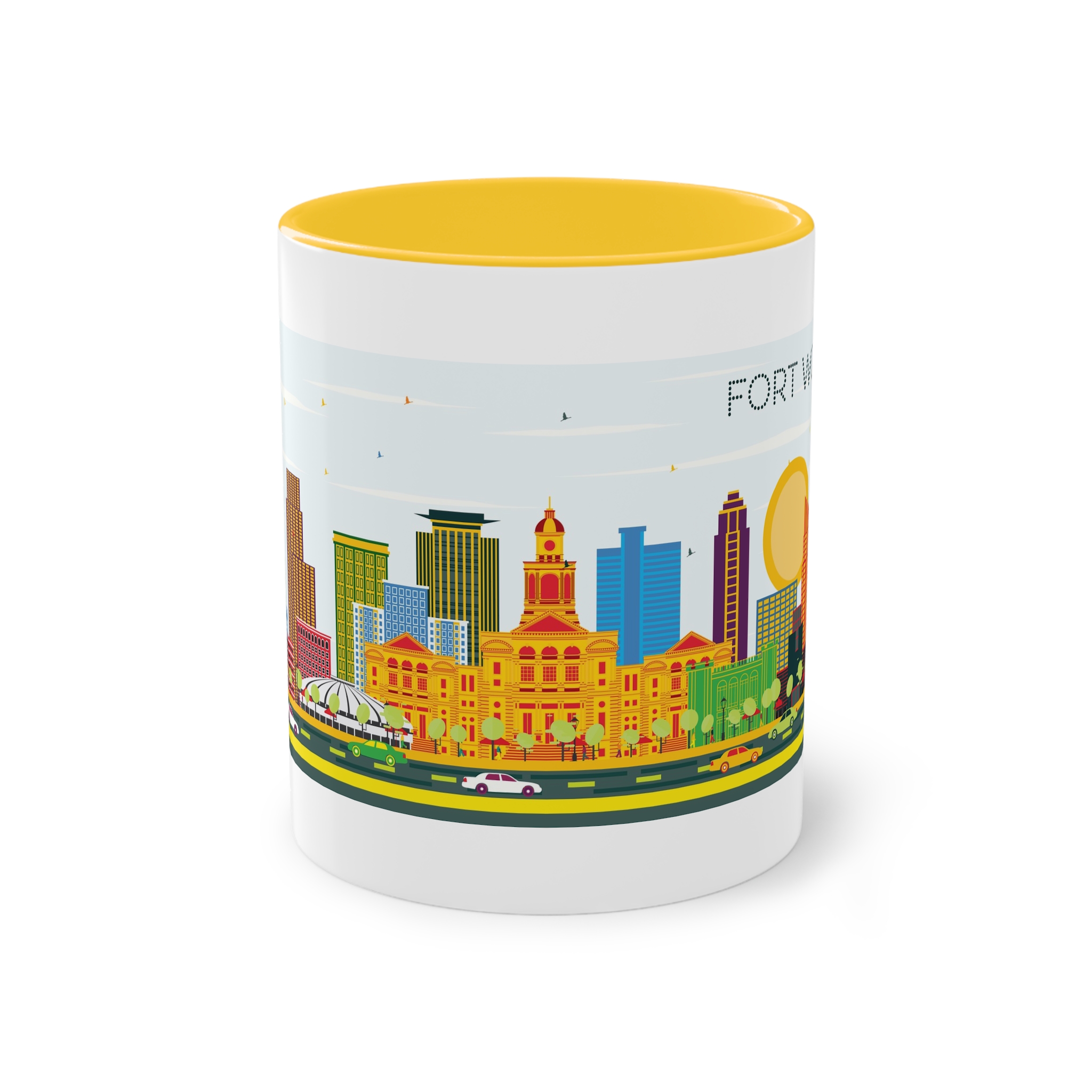 Fort Worth Color Two Tone Coffee Mug 11oz - Image 17
