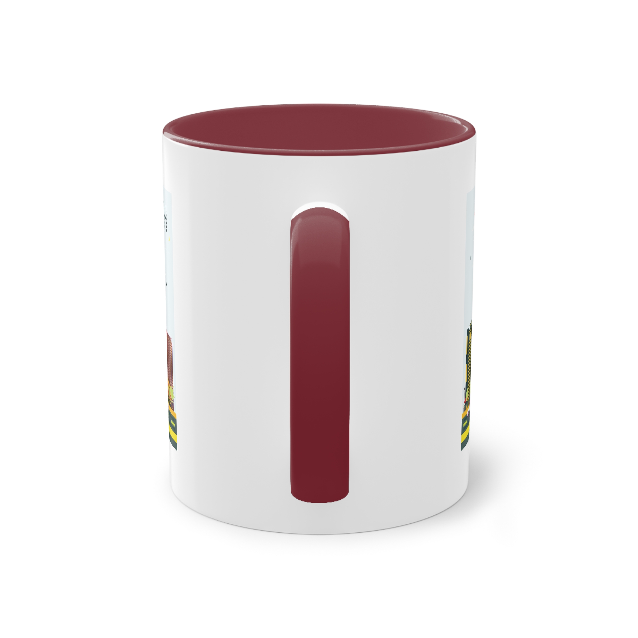 Jeddah Color Two Tone Coffee Mug 11oz - Image 6