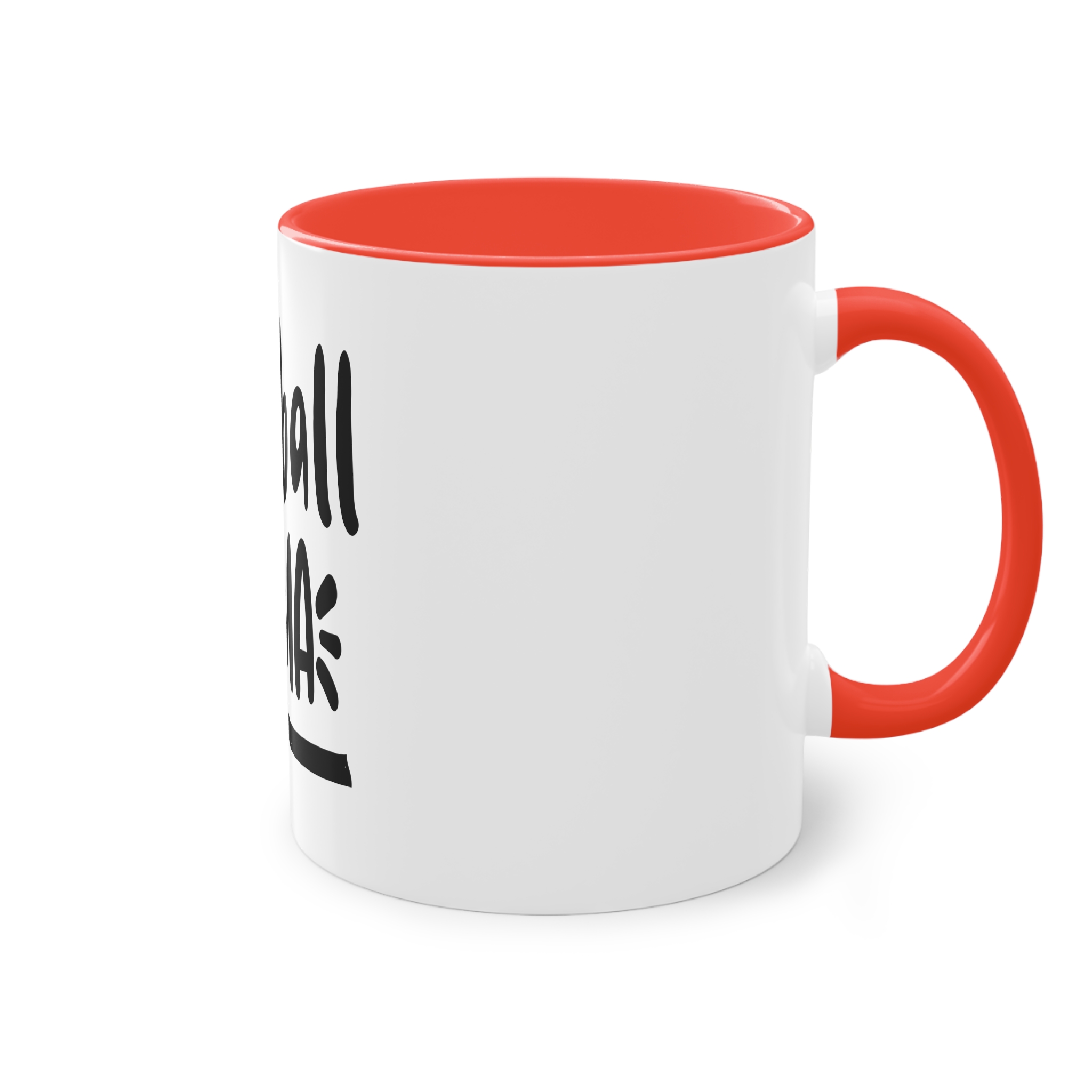Baseball Mama 1 Two Tone Coffee Mug 11oz - Image 4
