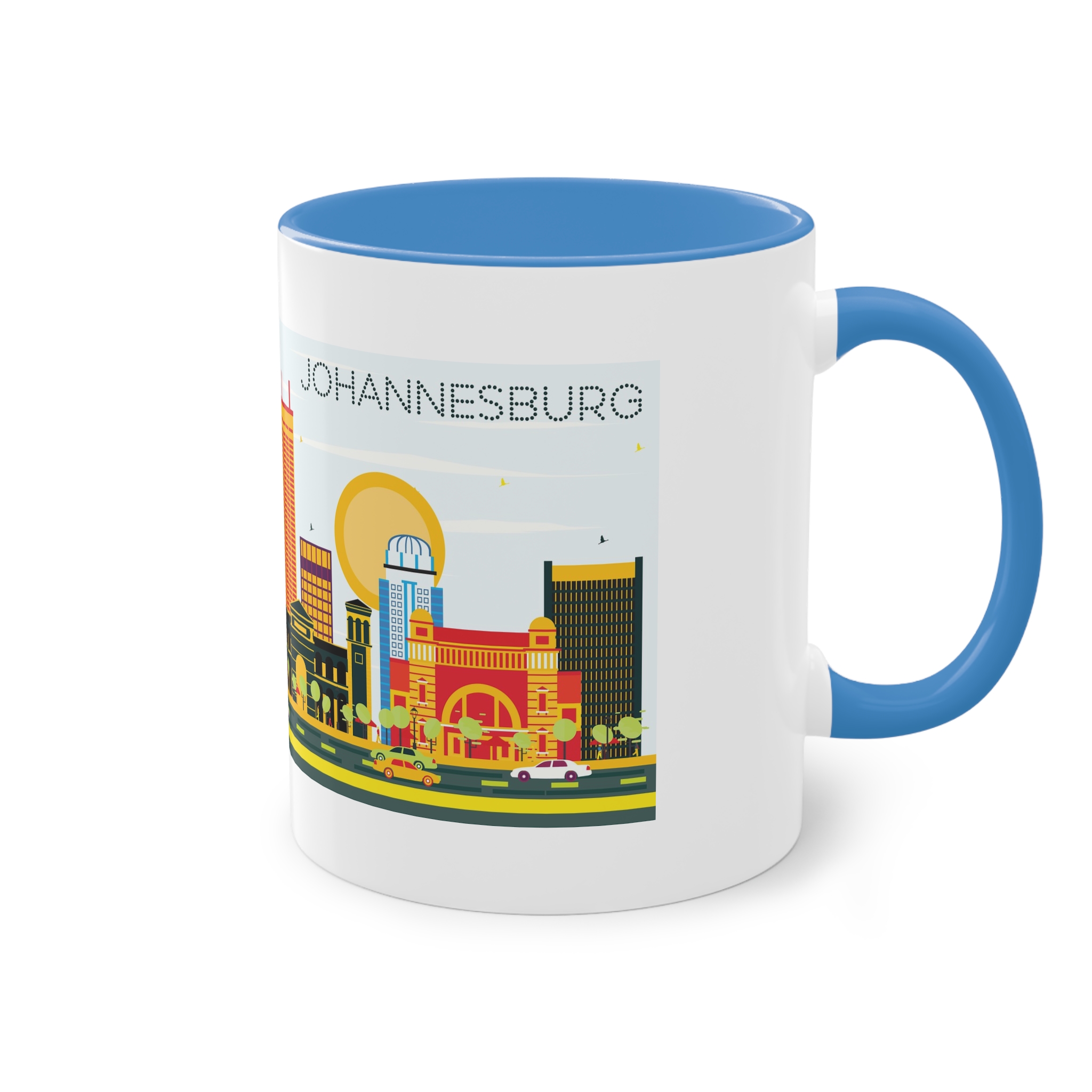 Johannesburg Color Two Tone Coffee Mug 11oz - Image 36