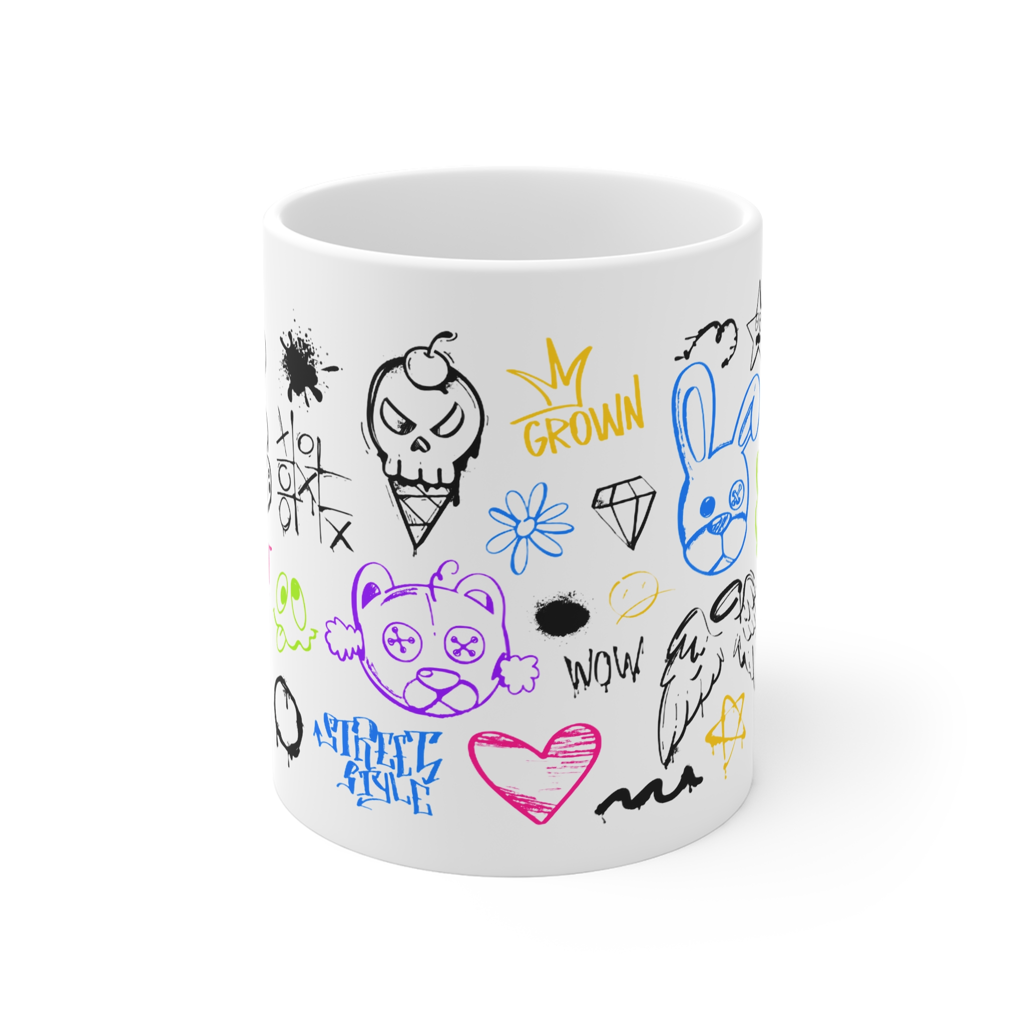 Spray Paint Graffiti 184615 11oz White Mug