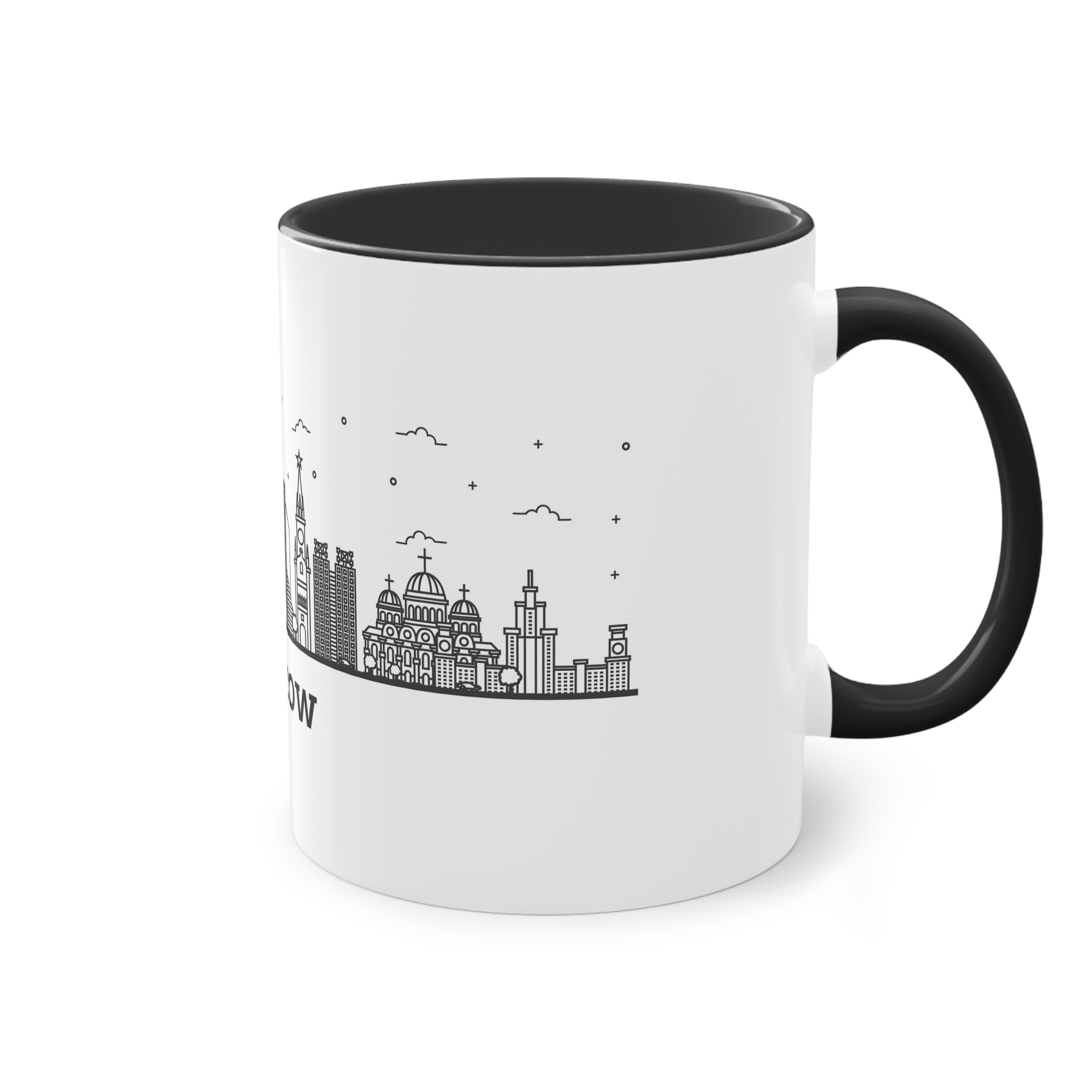 Moscow Outline Bold Two Tone Coffee Mug 11oz - Image 12
