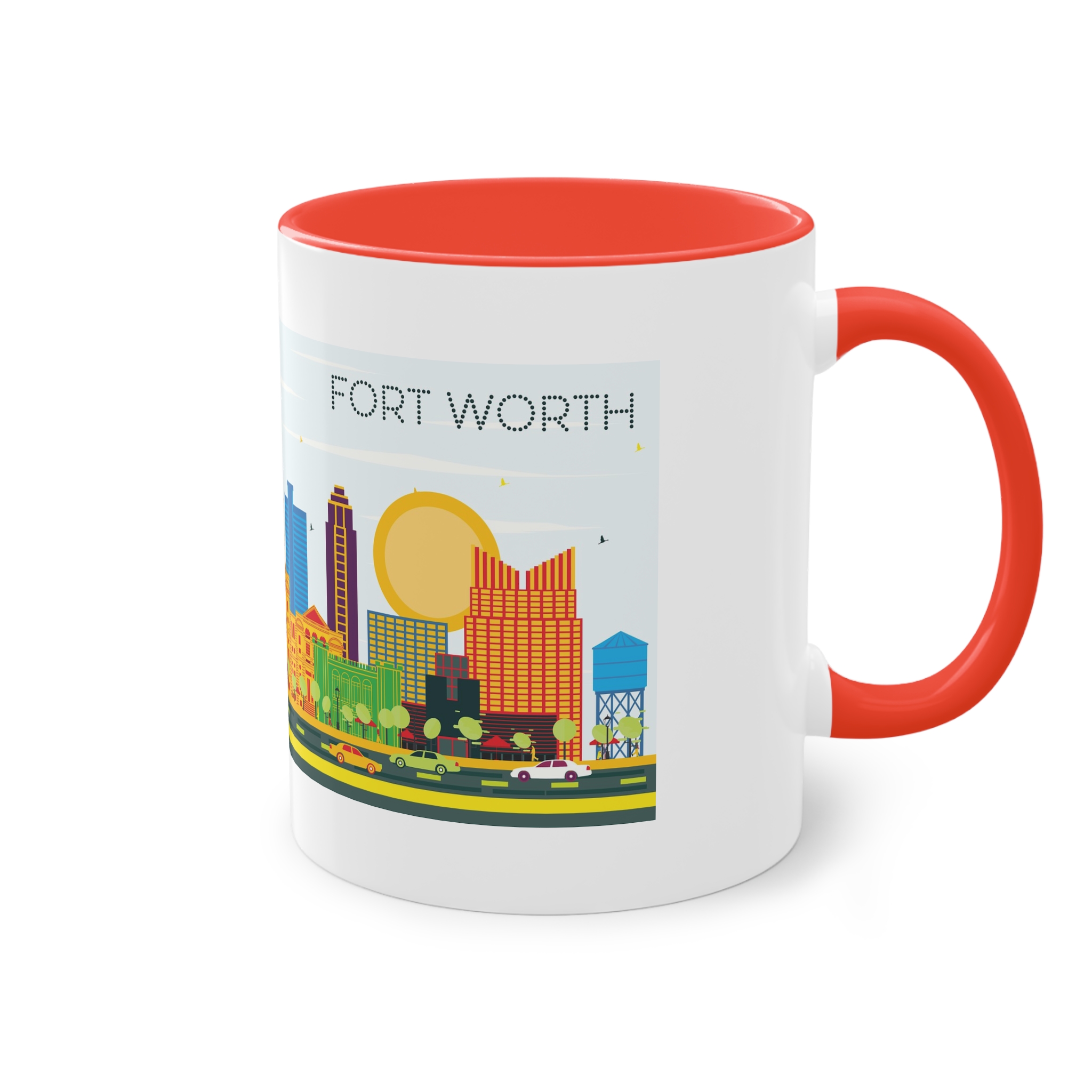 Fort Worth Color Two Tone Coffee Mug 11oz - Image 4