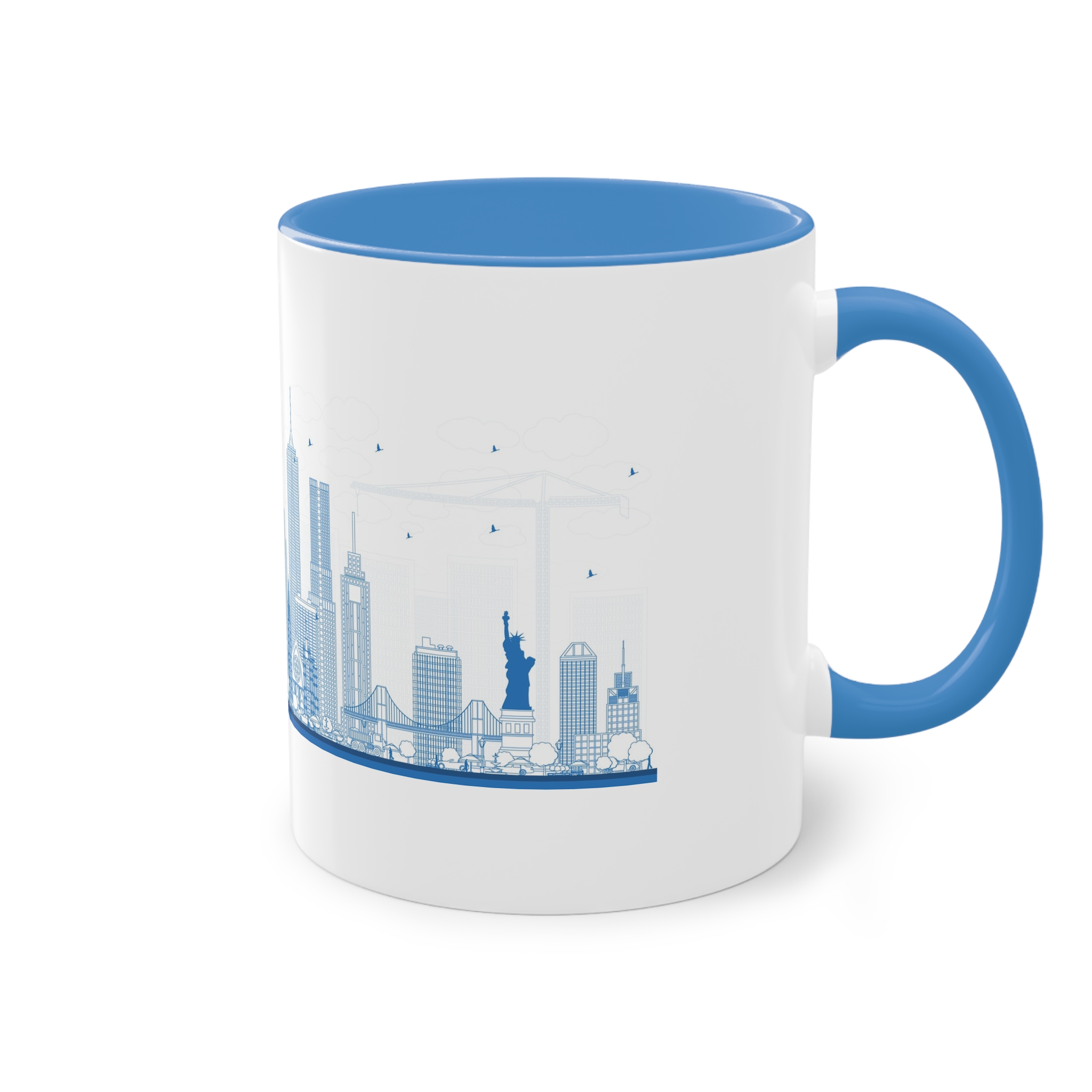 New York New Outline Two Tone Coffee Mug 11oz - Image 36