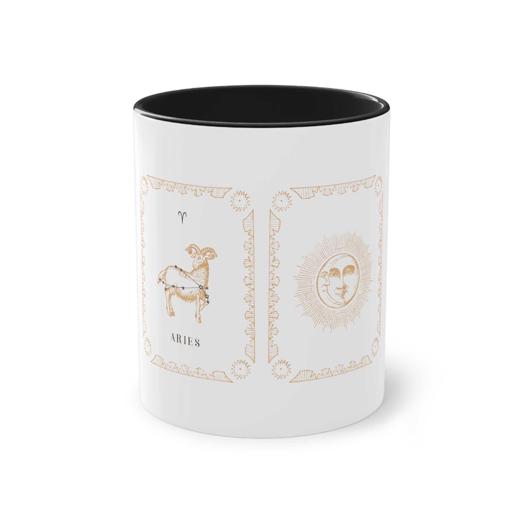 Aries Zodiac 1 Two Tone Coffee Mug 11oz - Image 9