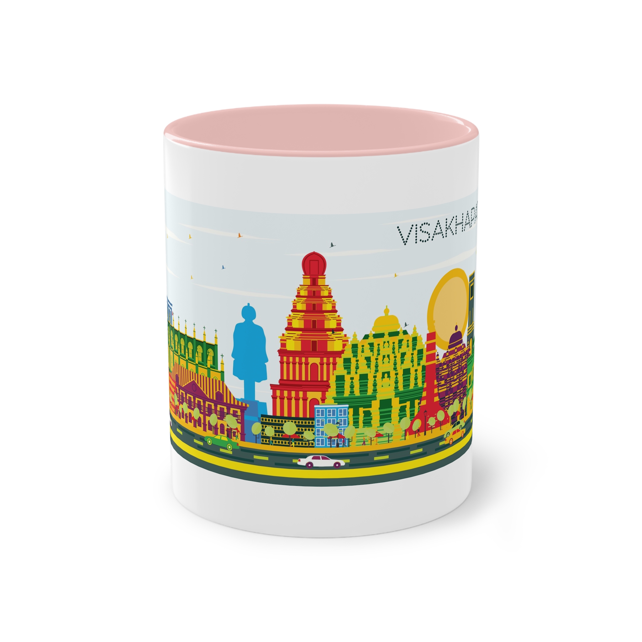 Visakhapatnam Color Two Tone Coffee Mug 11oz - Image 45