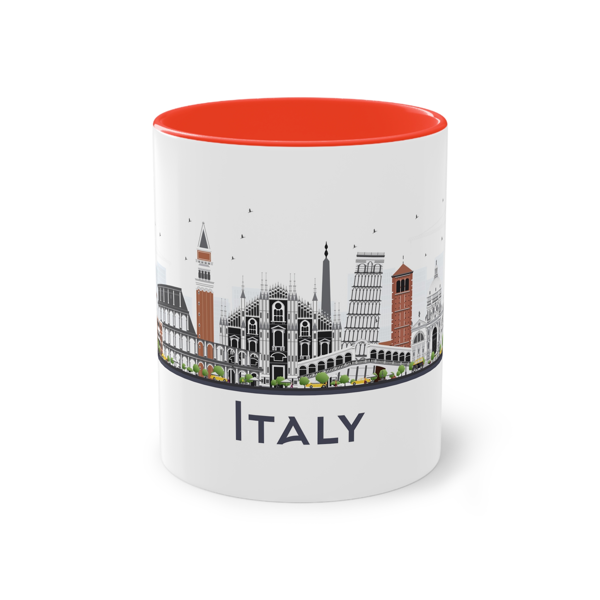 Italy Isolated Two Tone Coffee Mug 11oz