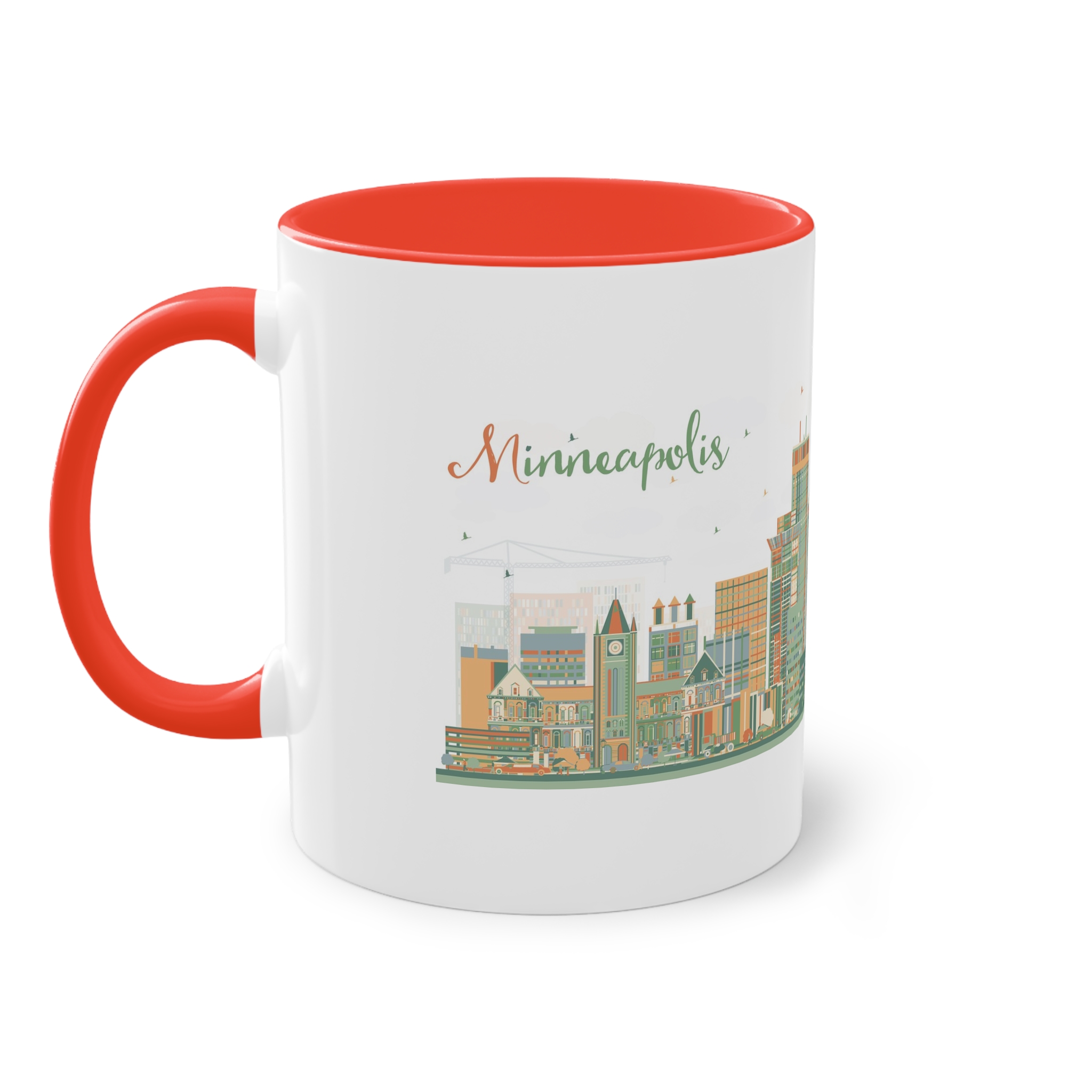 Minneapolis Ver 1 Two Tone Coffee Mug 11oz - Image 3
