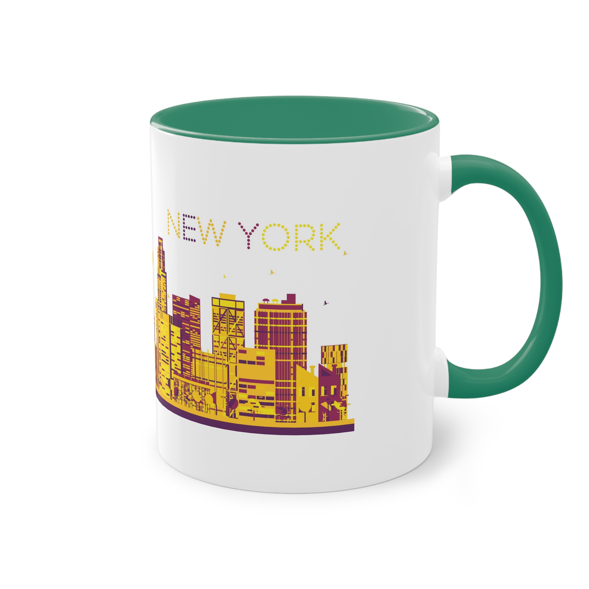 New York Color Ver 1 Two Tone Coffee Mug 11oz - Image 32