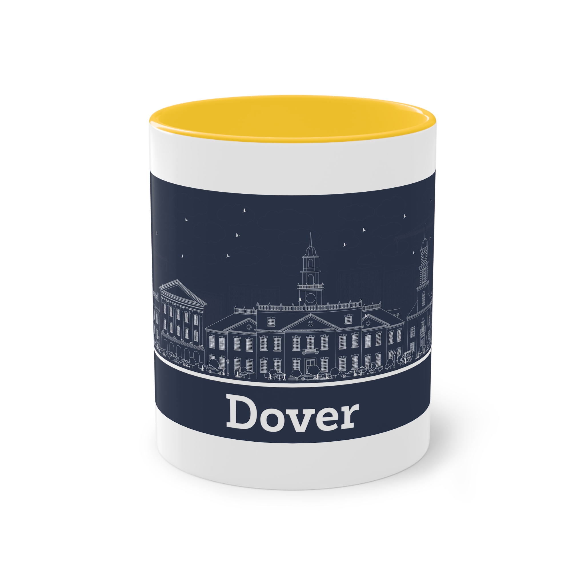 Dover Outline Inverse Two Tone Coffee Mug 11oz - Image 17