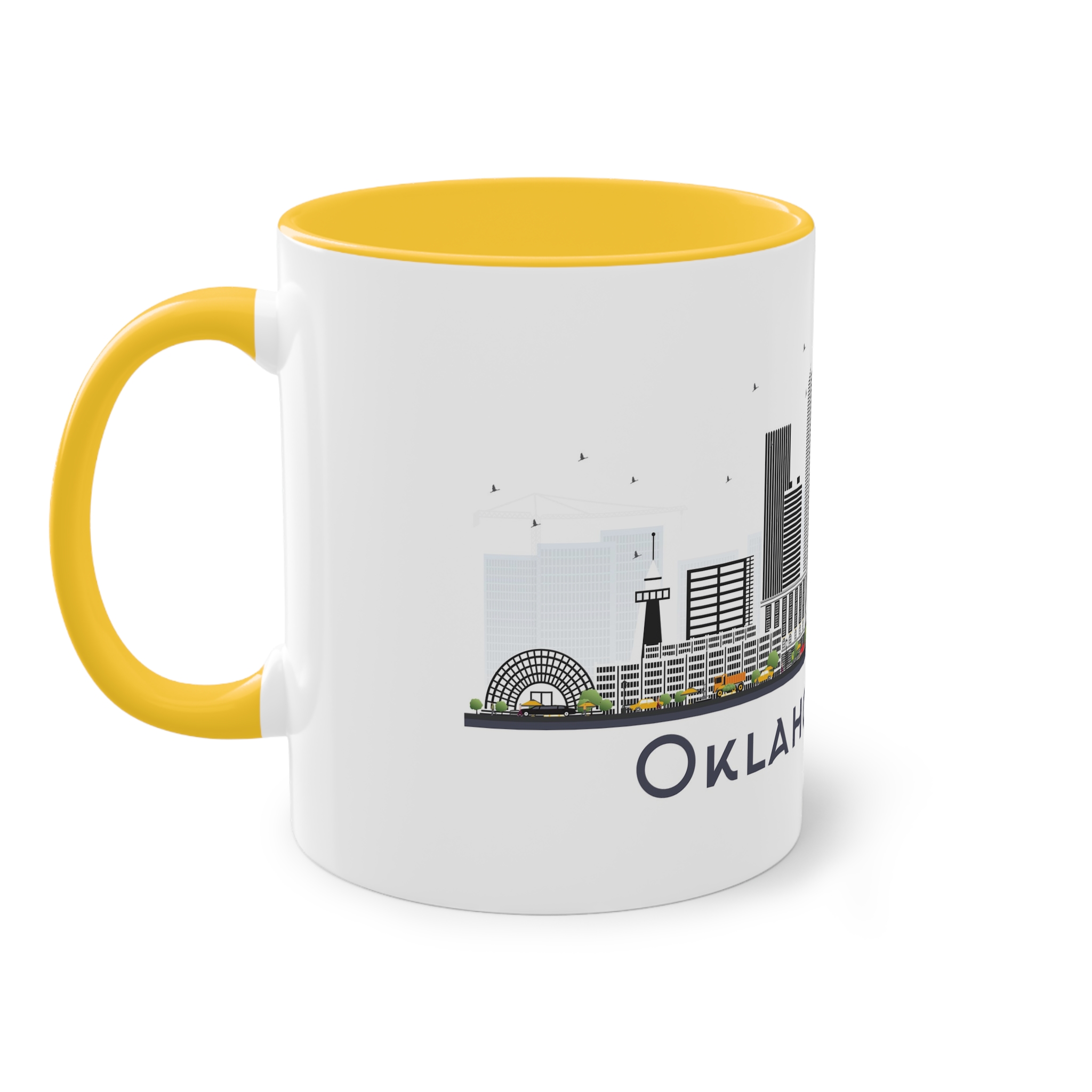 Oklahoma City Isolated Two Tone Coffee Mug 11oz - Image 19