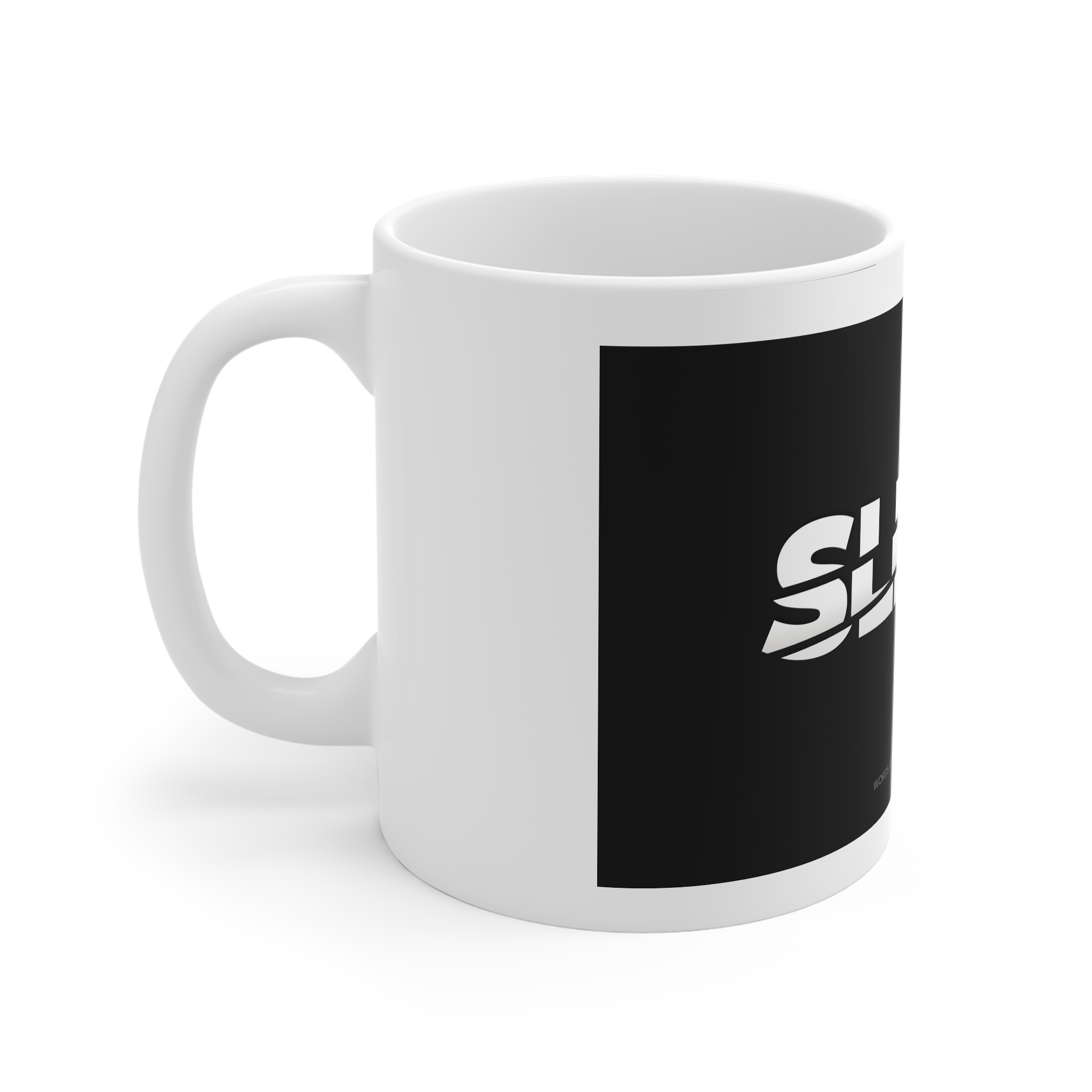 Sliced Text Effect 2 11oz White Mug - Image 2