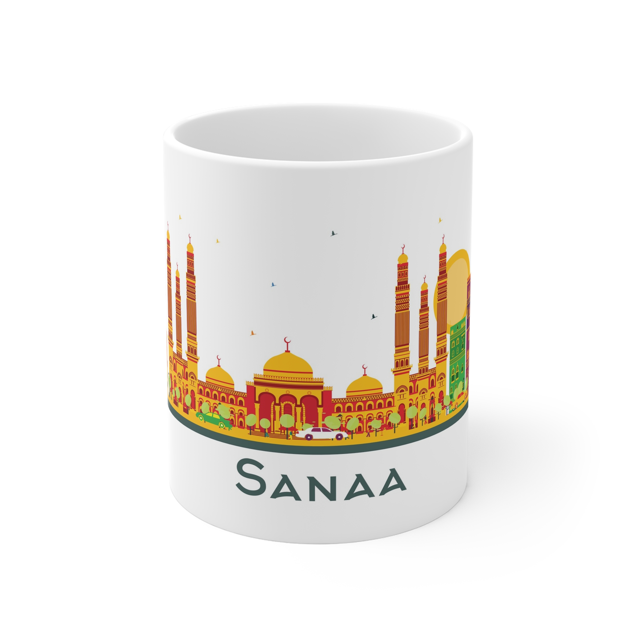 Sanaa Color Isolated 11oz White Mug