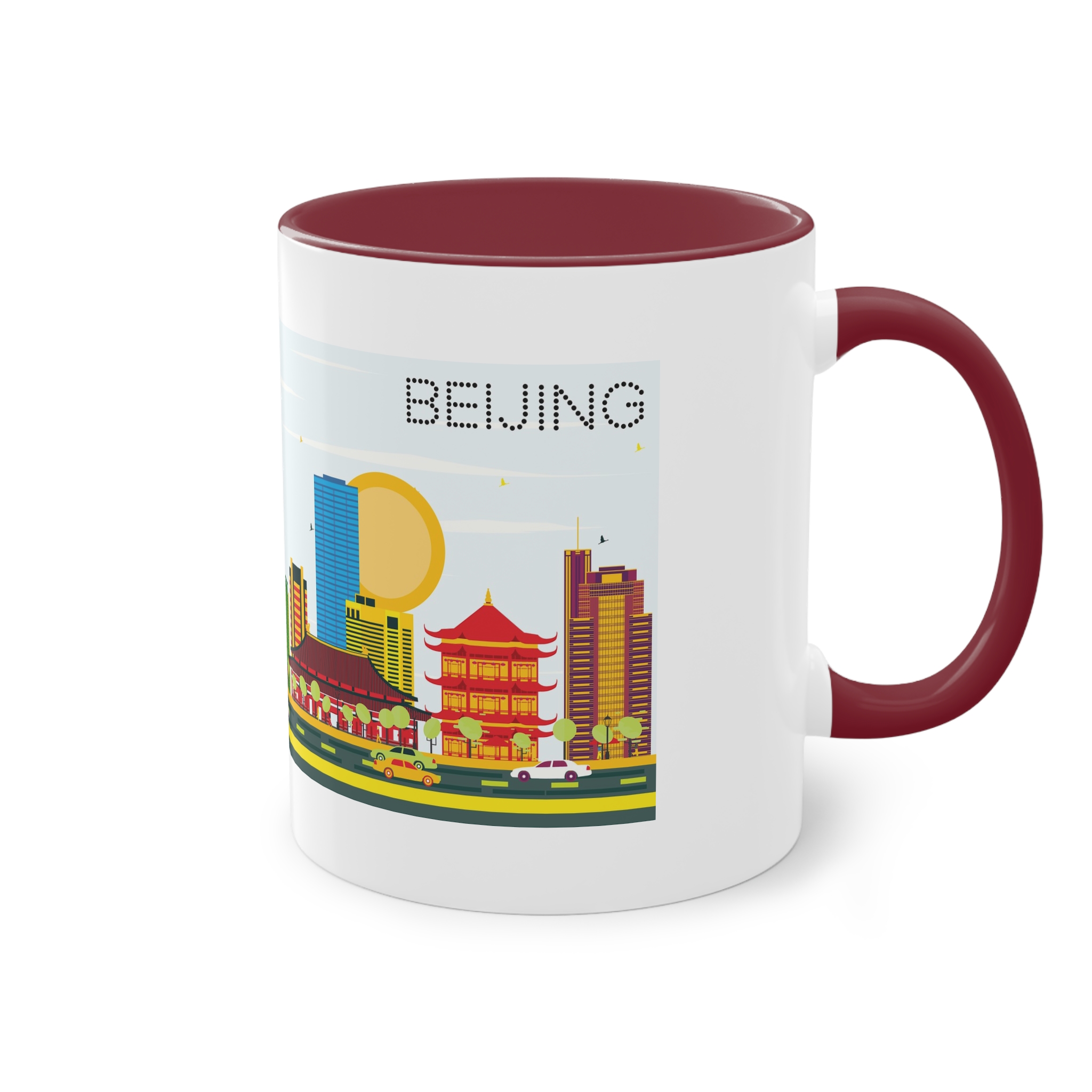 Beijing Color Two Tone Coffee Mug 11oz - Image 8