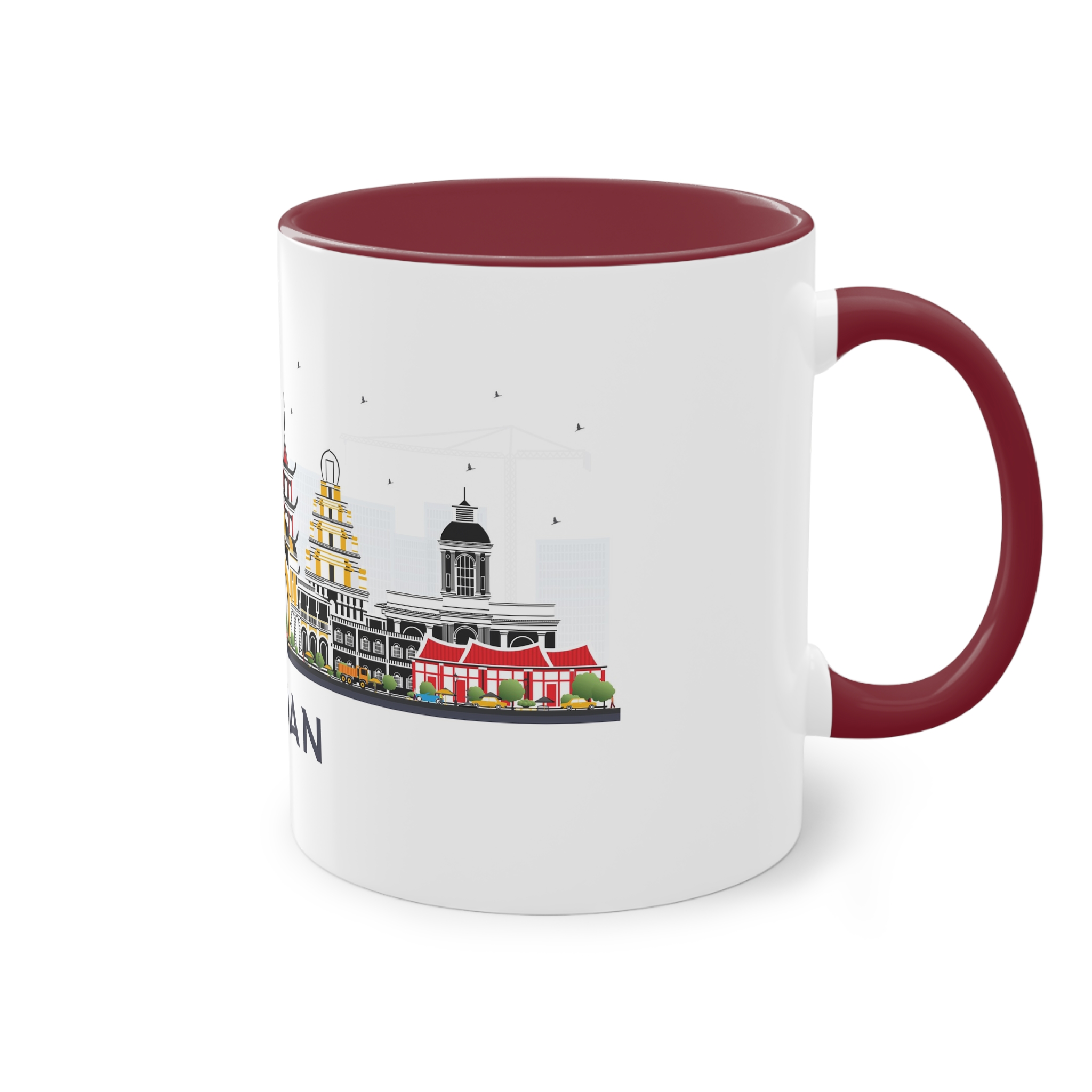 Medan Isolated Two Tone Coffee Mug 11oz - Image 8