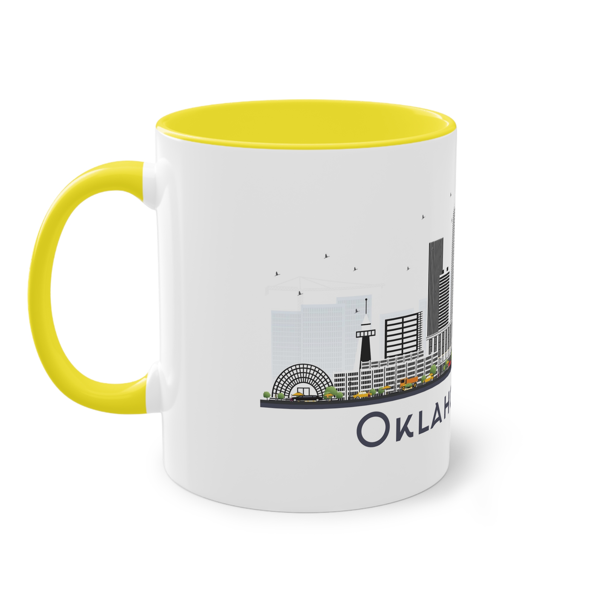 Oklahoma City Isolated Two Tone Coffee Mug 11oz - Image 23