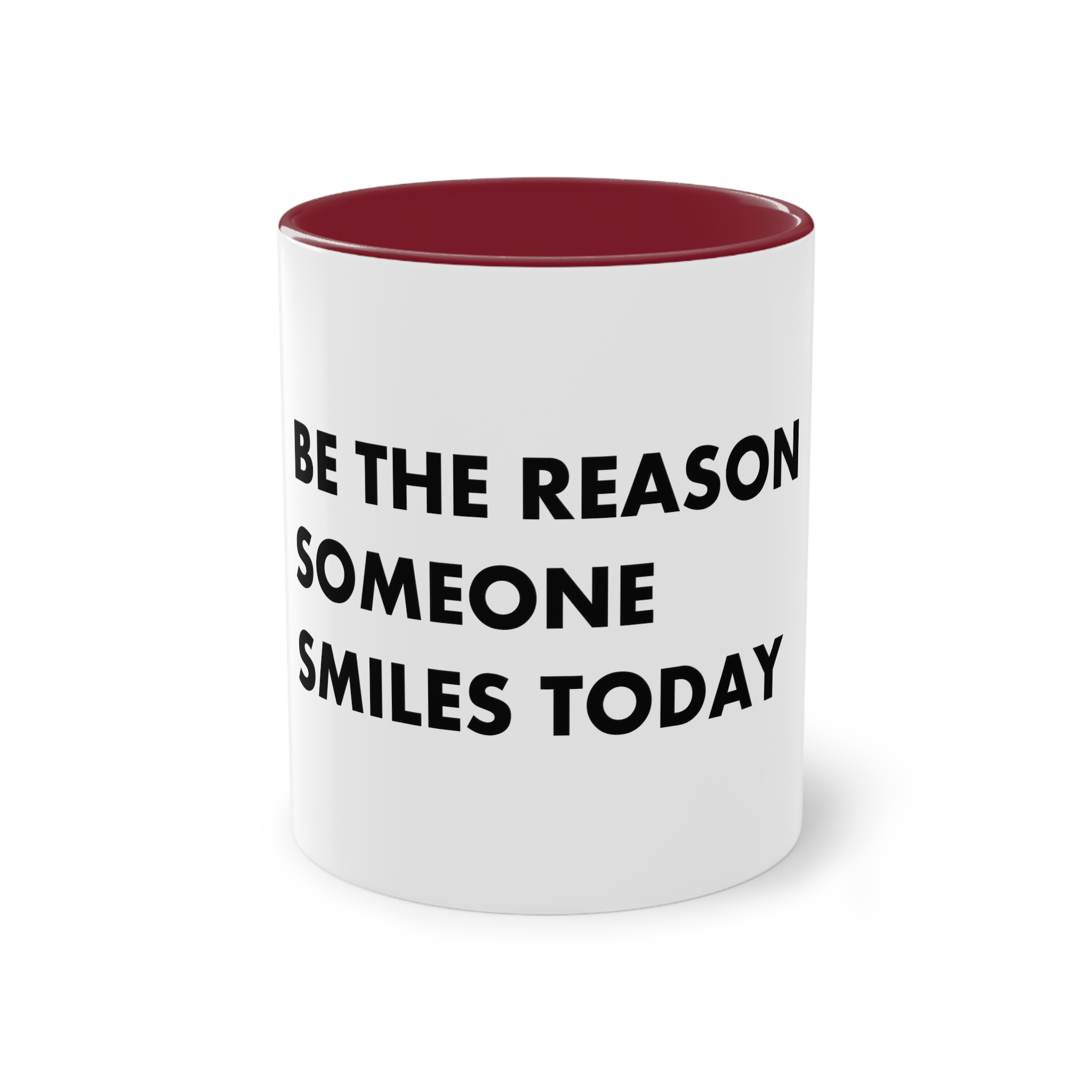 Be Reason Someone Smiles Today Two Tone Coffee Mug 11oz - Image 5