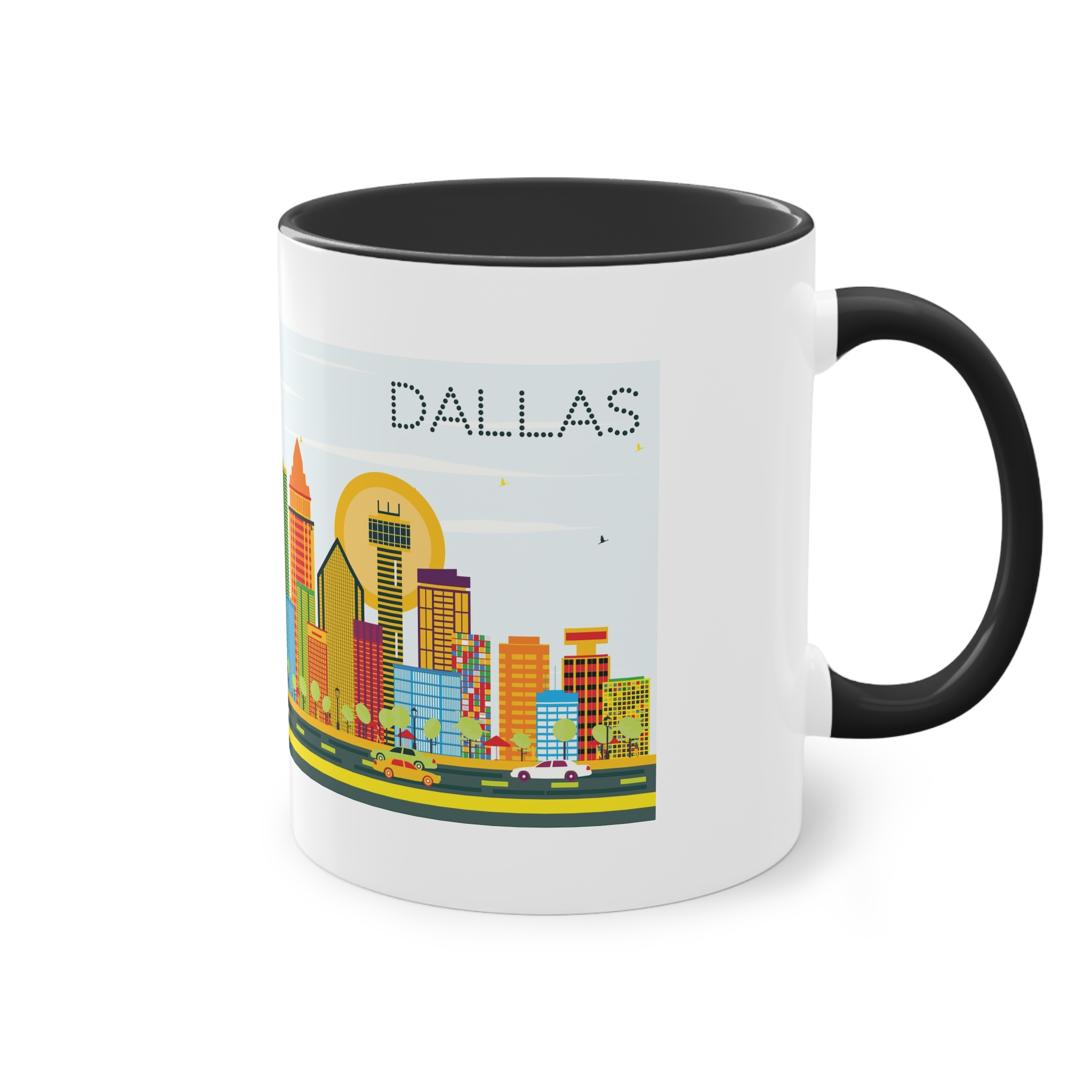Dallas Color Two Tone Coffee Mug 11oz - Image 12