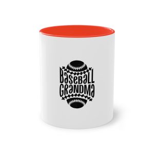 Baseball Grandma Two Tone Coffee Mug 11oz