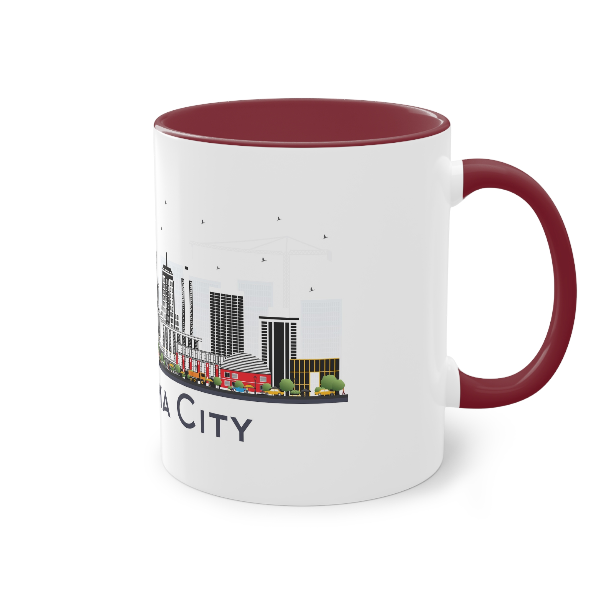 Oklahoma City Isolated Two Tone Coffee Mug 11oz - Image 8
