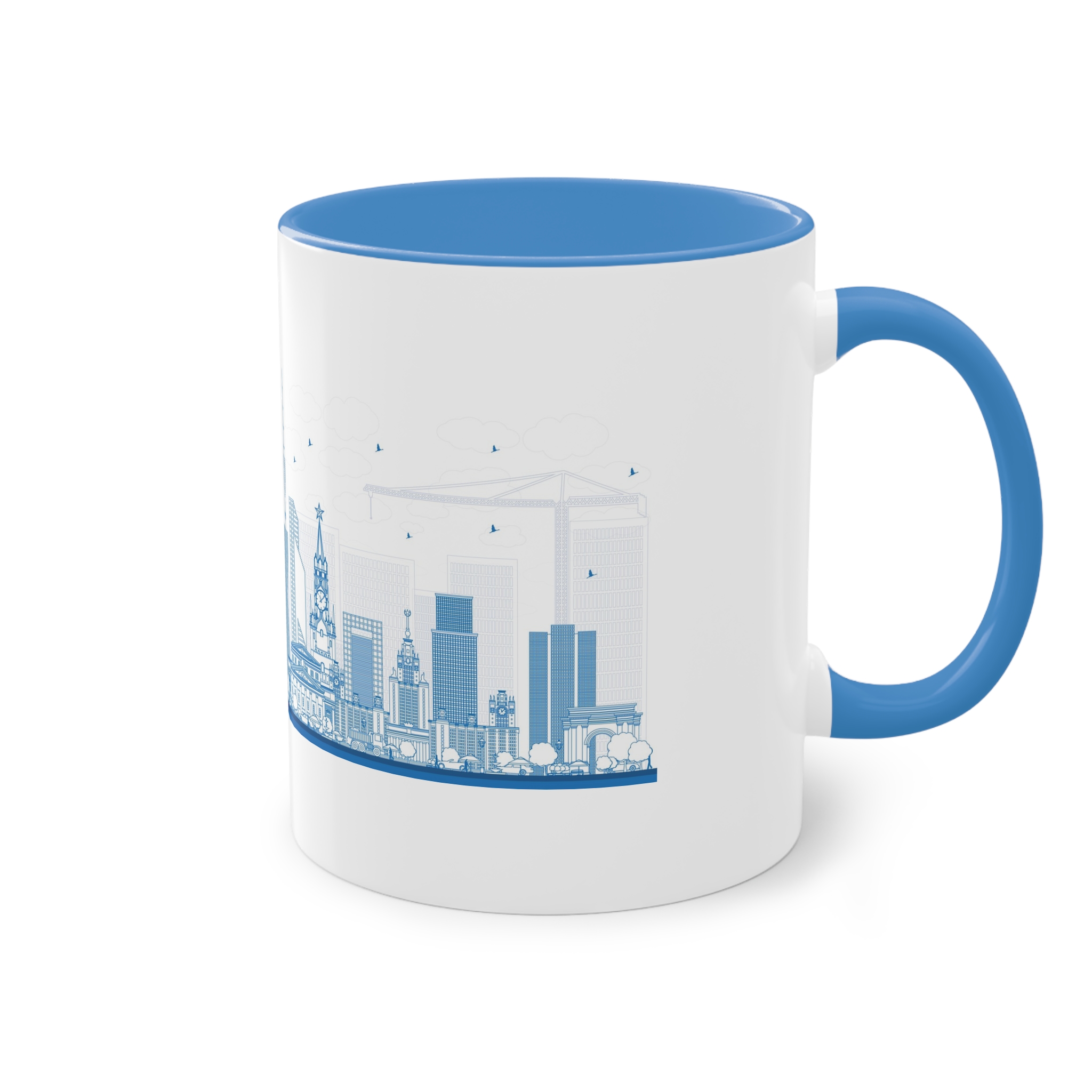 Moscow New Outline Two Tone Coffee Mug 11oz - Image 36