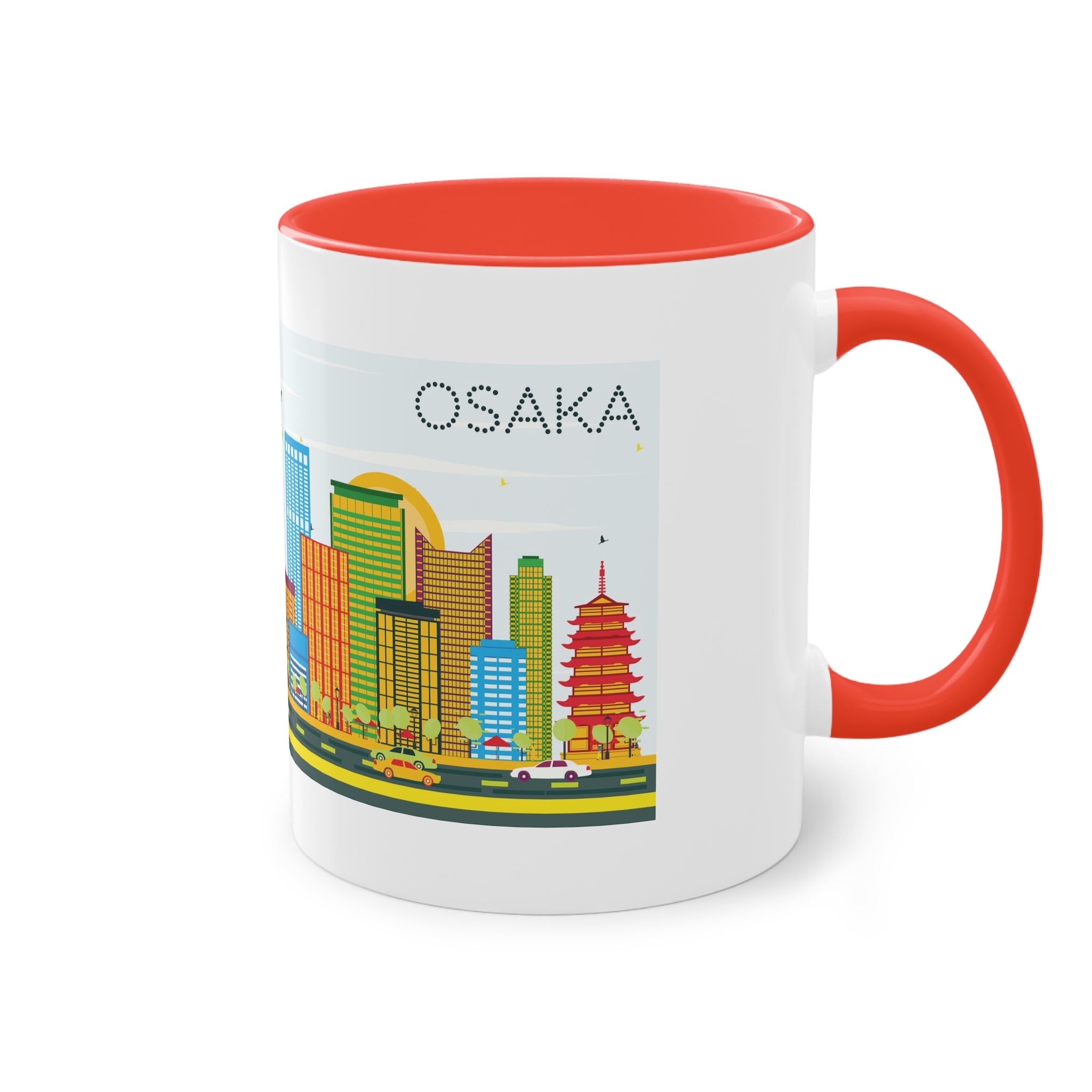 Osaka Color Two Tone Coffee Mug 11oz - Image 4