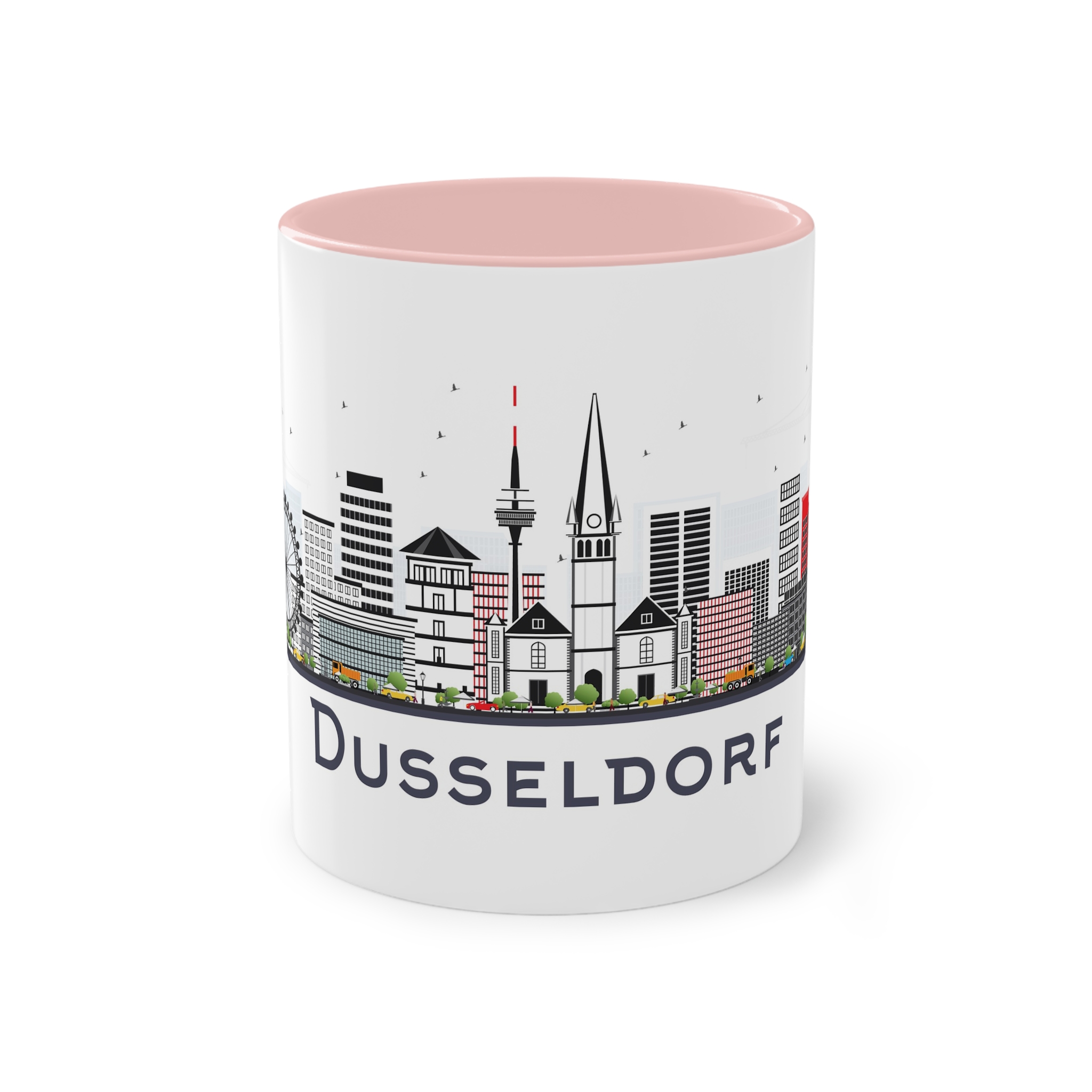 Dusseldorf Isolated Two Tone Coffee Mug 11oz - Image 45