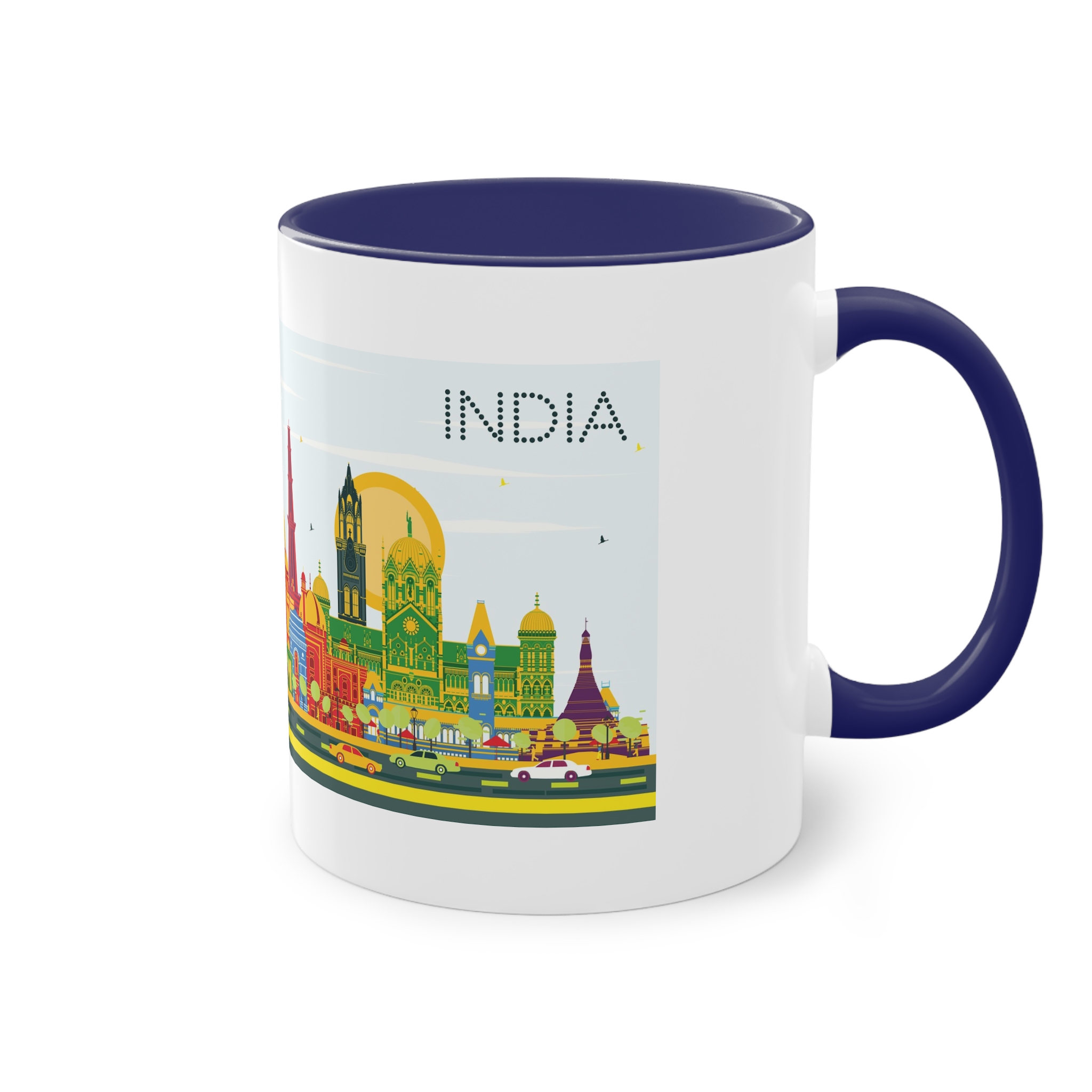 India Color Two Tone Coffee Mug 11oz - Image 44