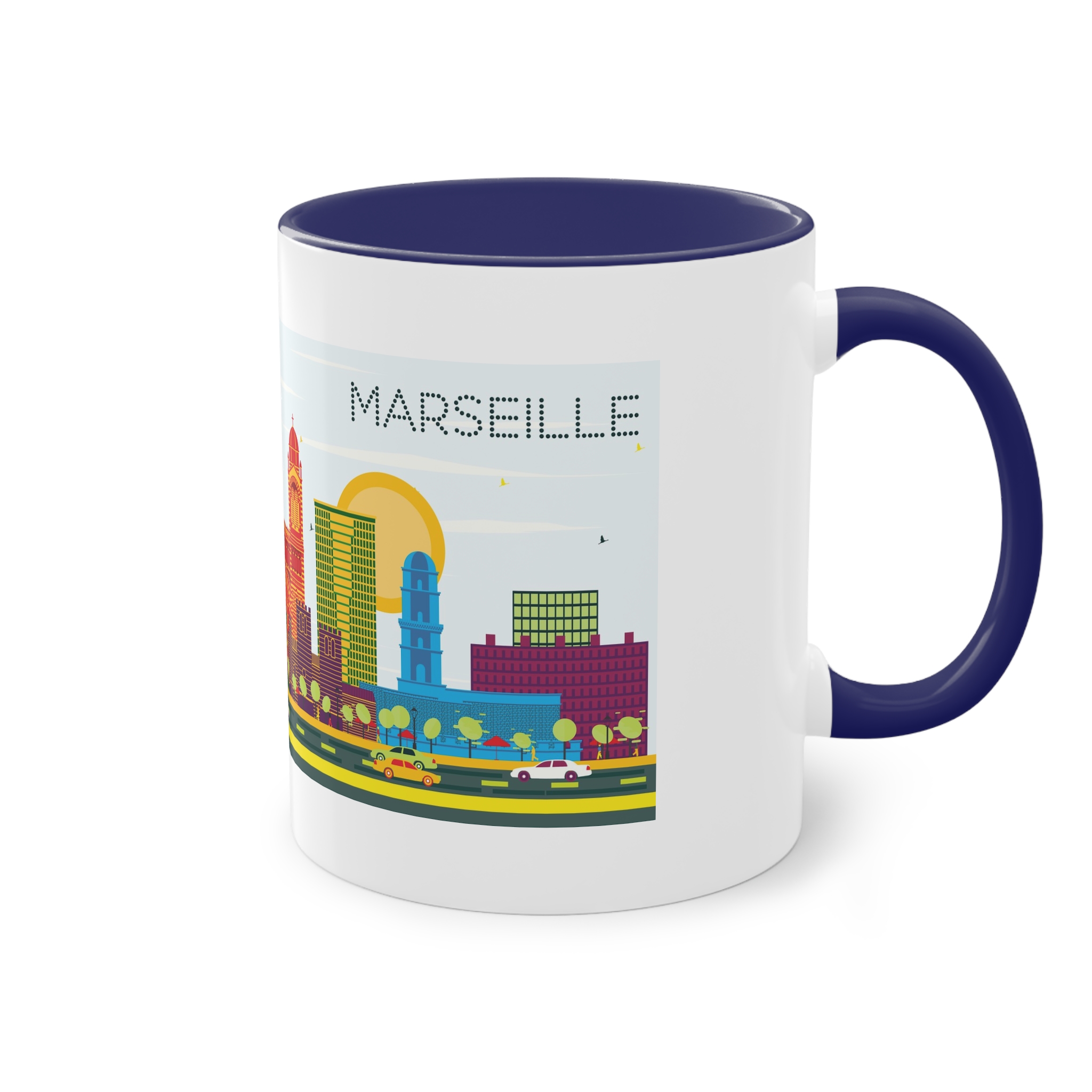 Marseille Color Two Tone Coffee Mug 11oz - Image 44