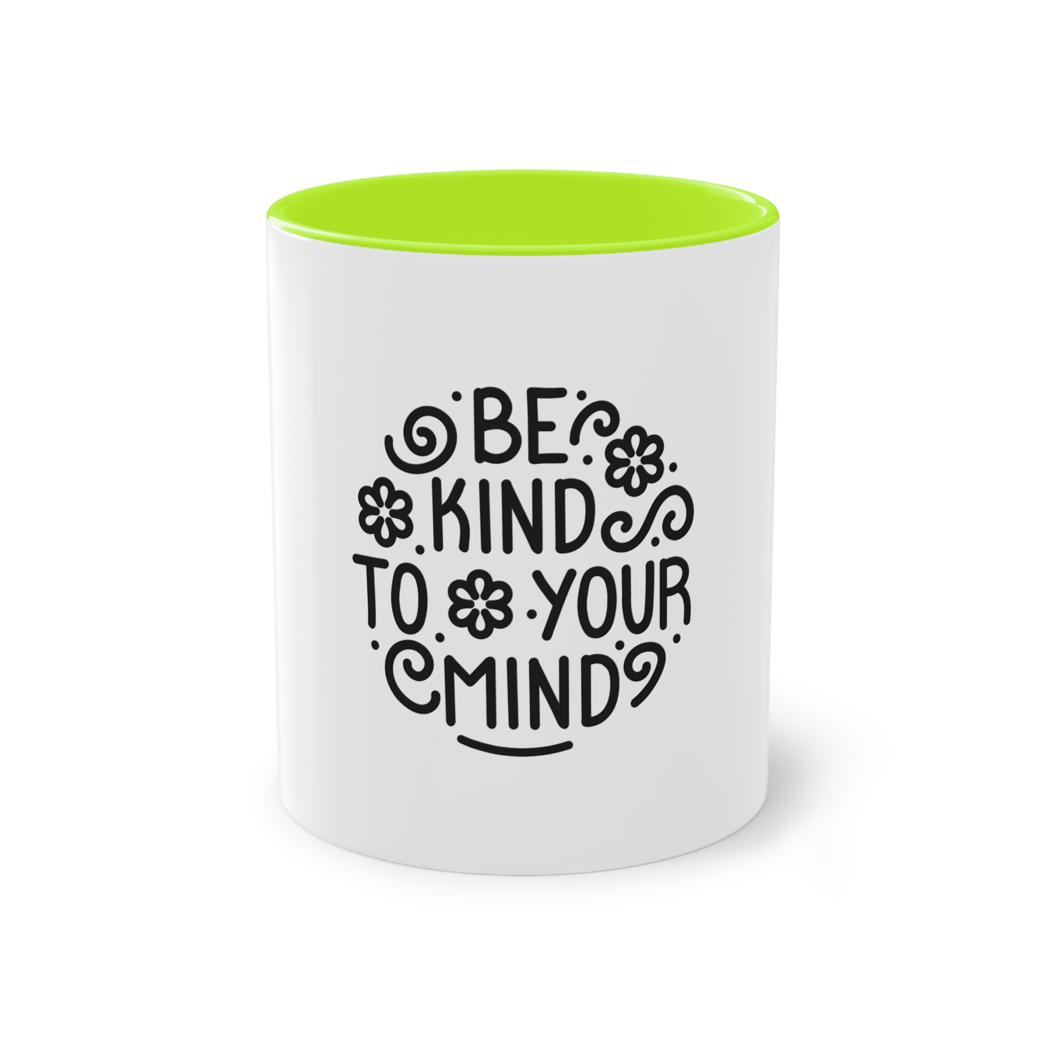 Be Kind To You Mind Two Tone Coffee Mug 11oz - Image 25