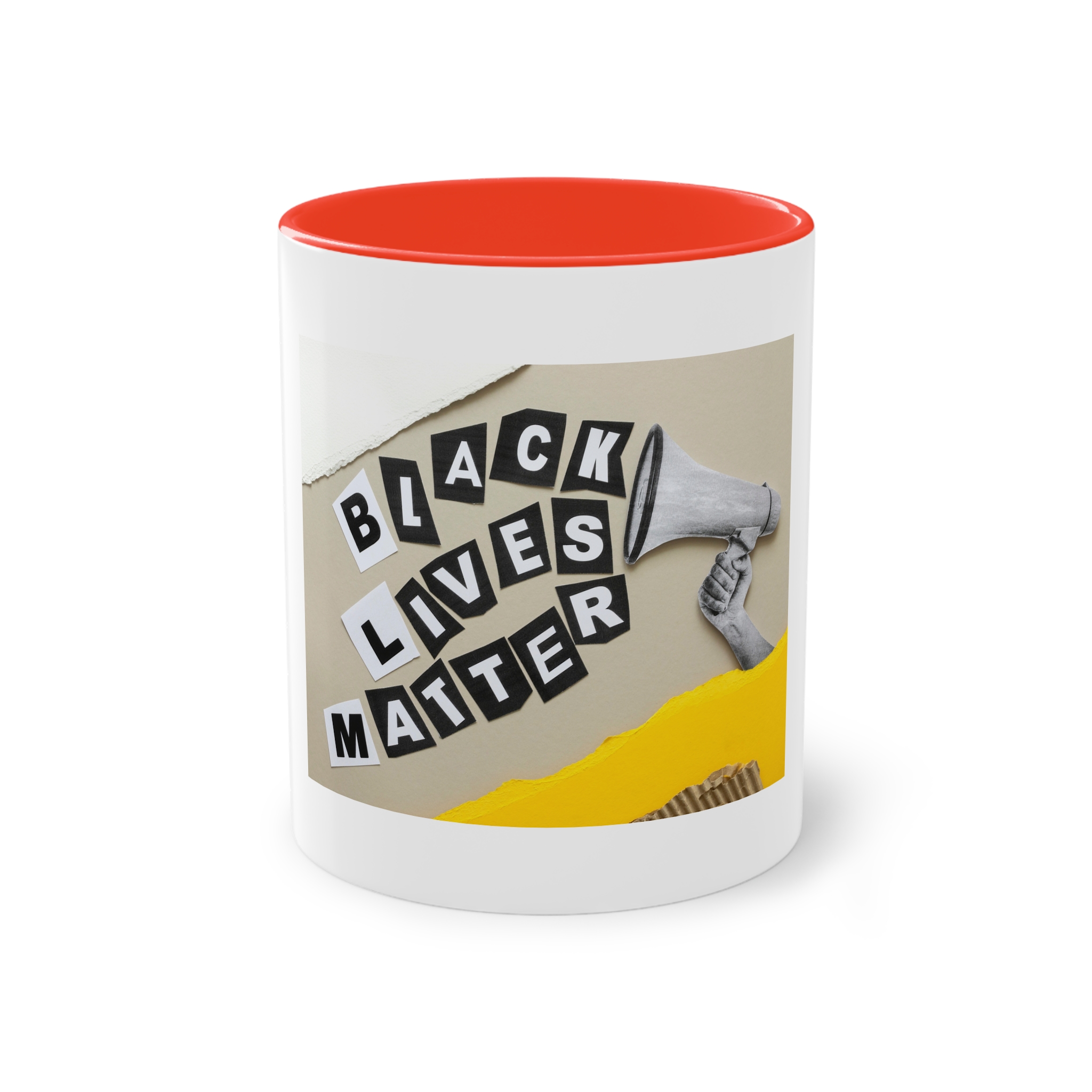 Black Lives Matter Collage Two Tone Coffee Mug 11oz