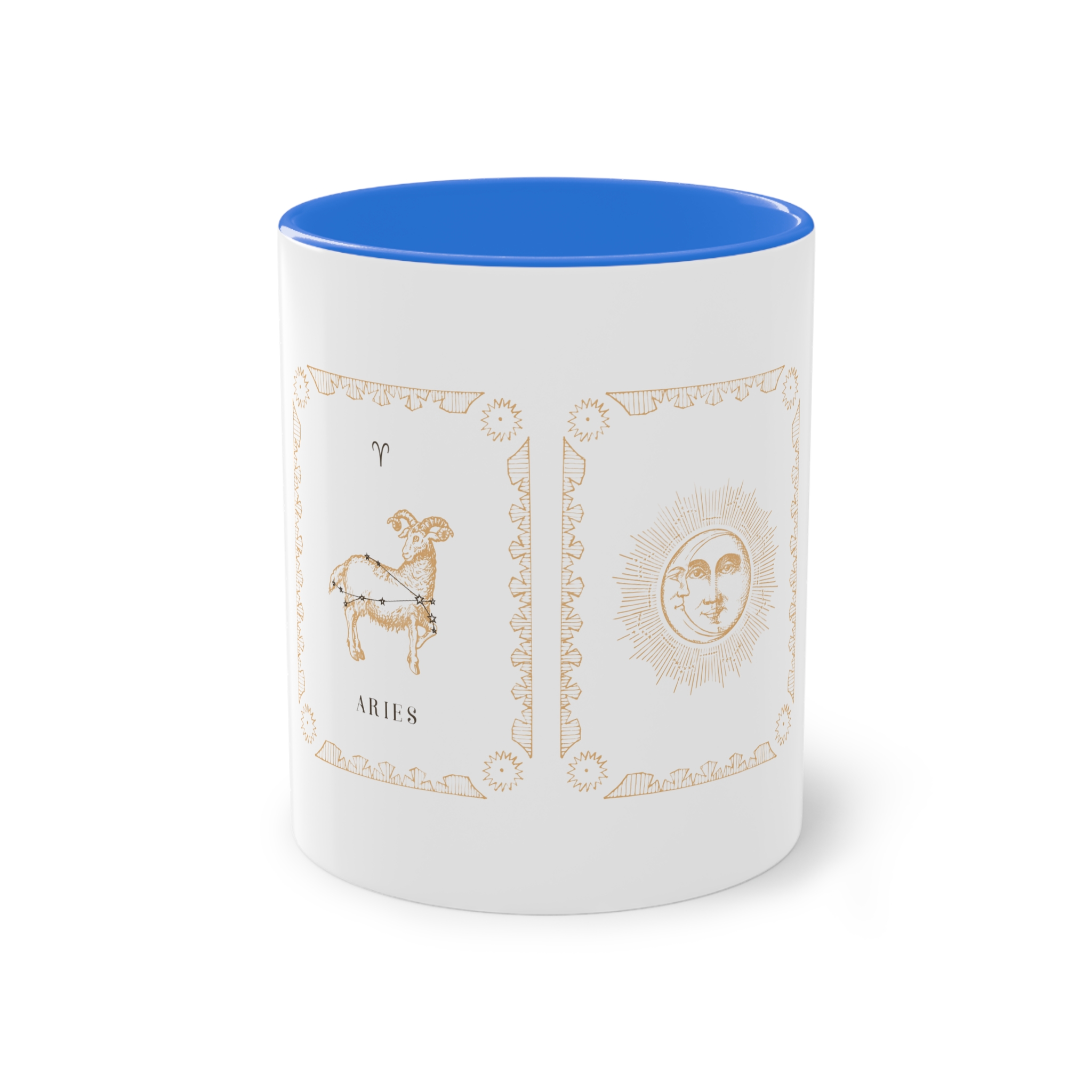 Aries Zodiac 1 Two Tone Coffee Mug 11oz - Image 37