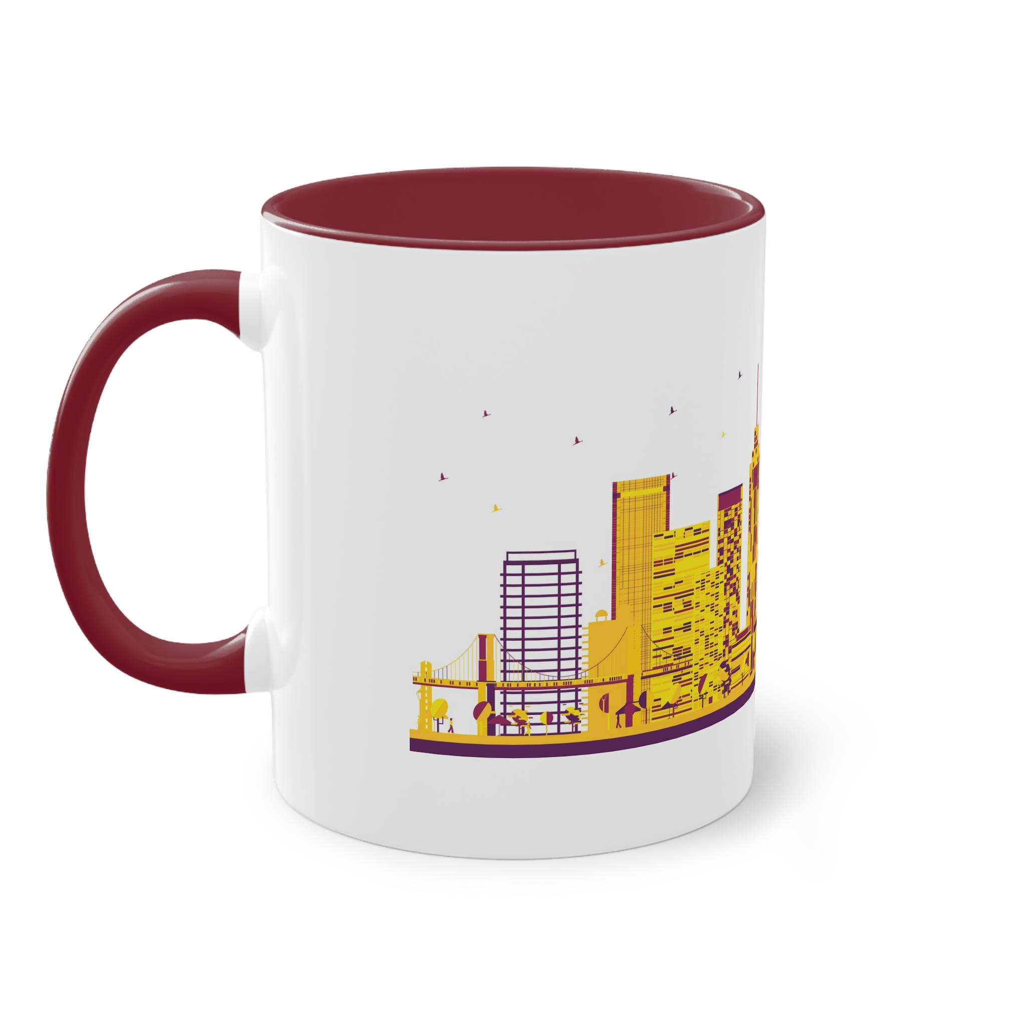 New York Color Ver 1 Two Tone Coffee Mug 11oz - Image 7