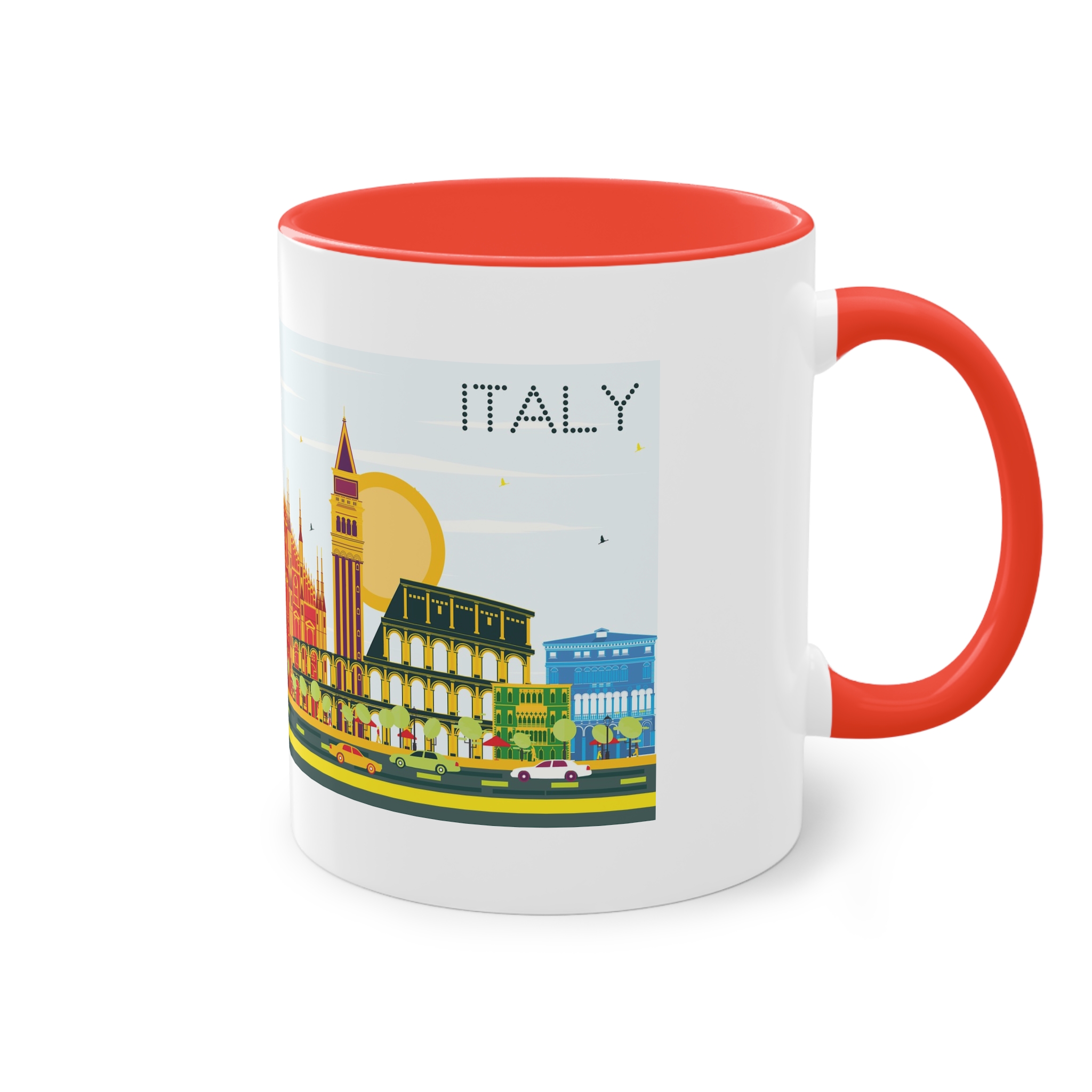Italy Color Two Tone Coffee Mug 11oz - Image 4