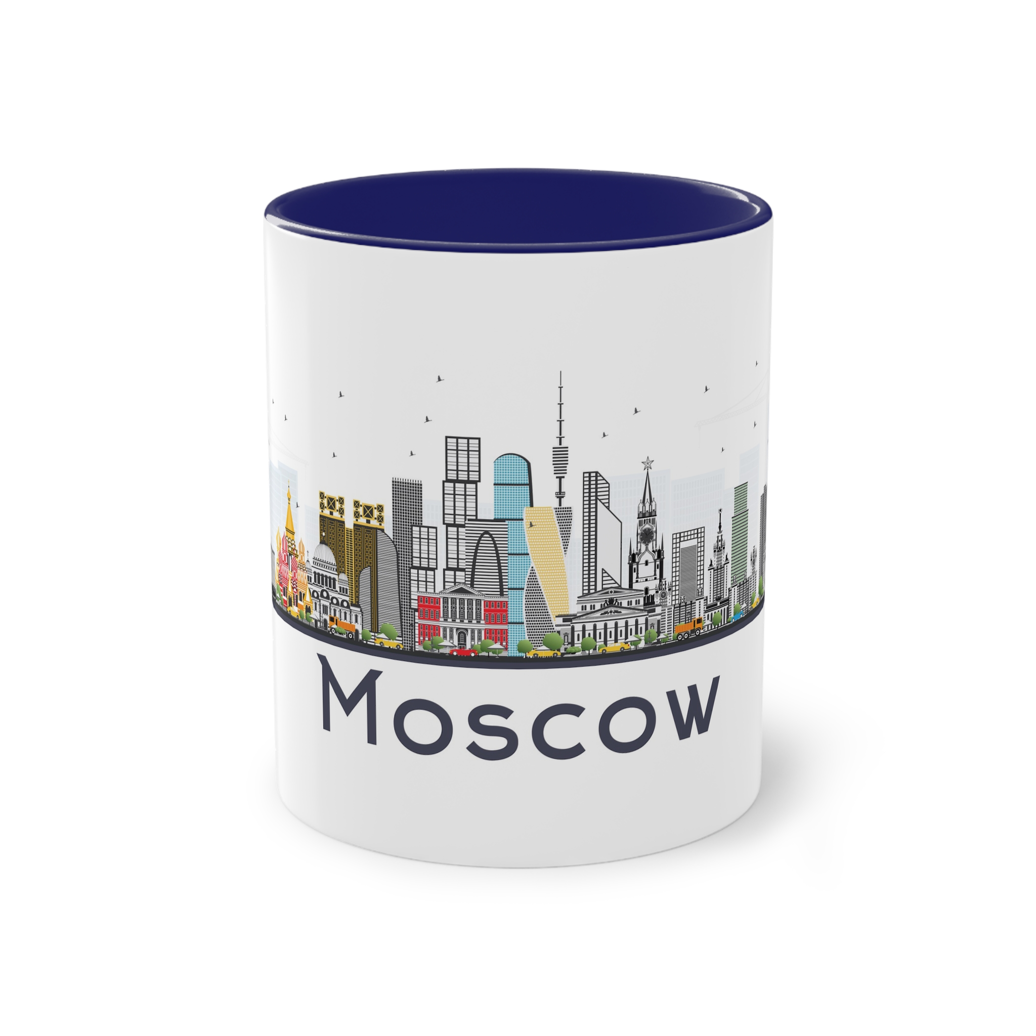 Moscow New Isolated Two Tone Coffee Mug 11oz - Image 41