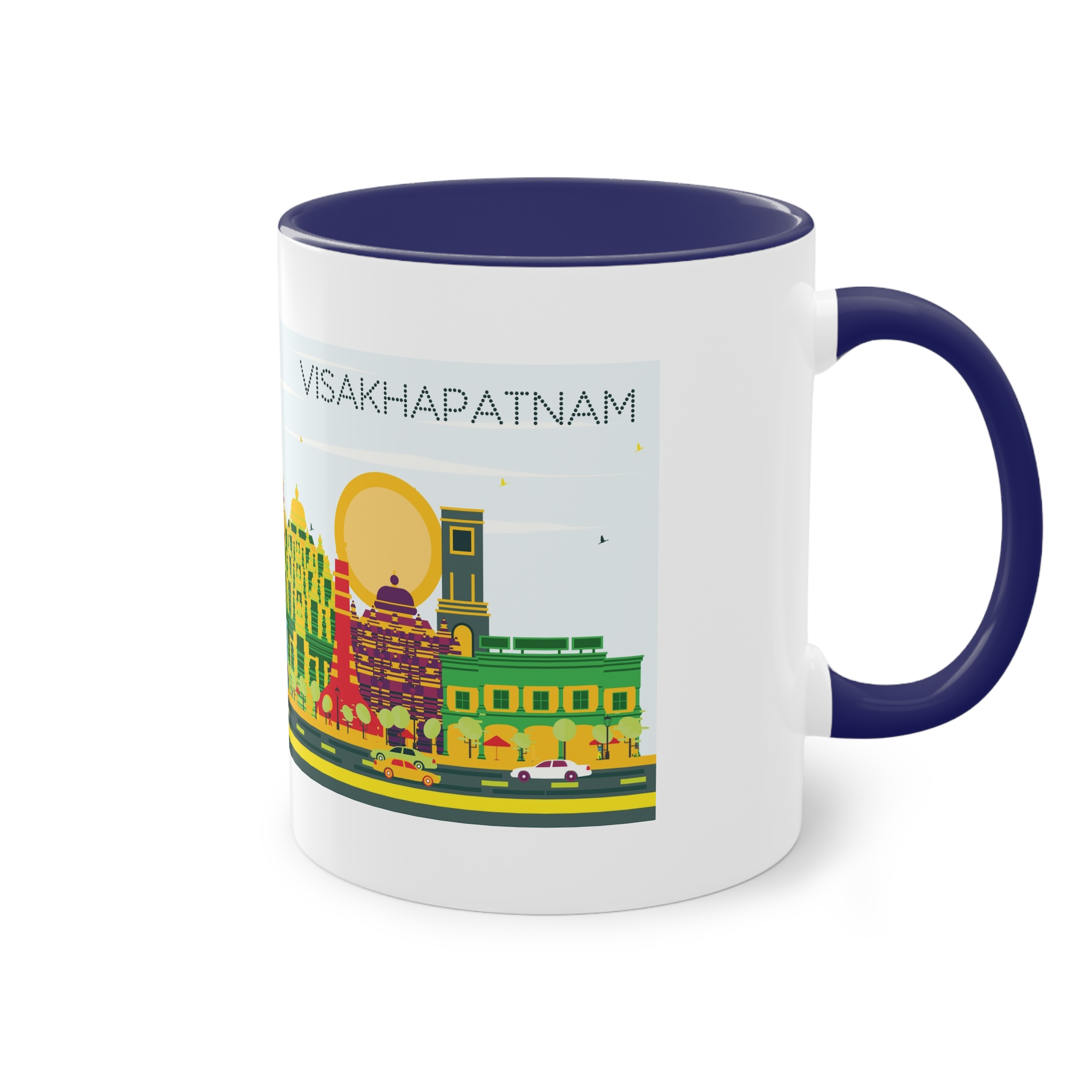 Visakhapatnam Color Two Tone Coffee Mug 11oz - Image 44