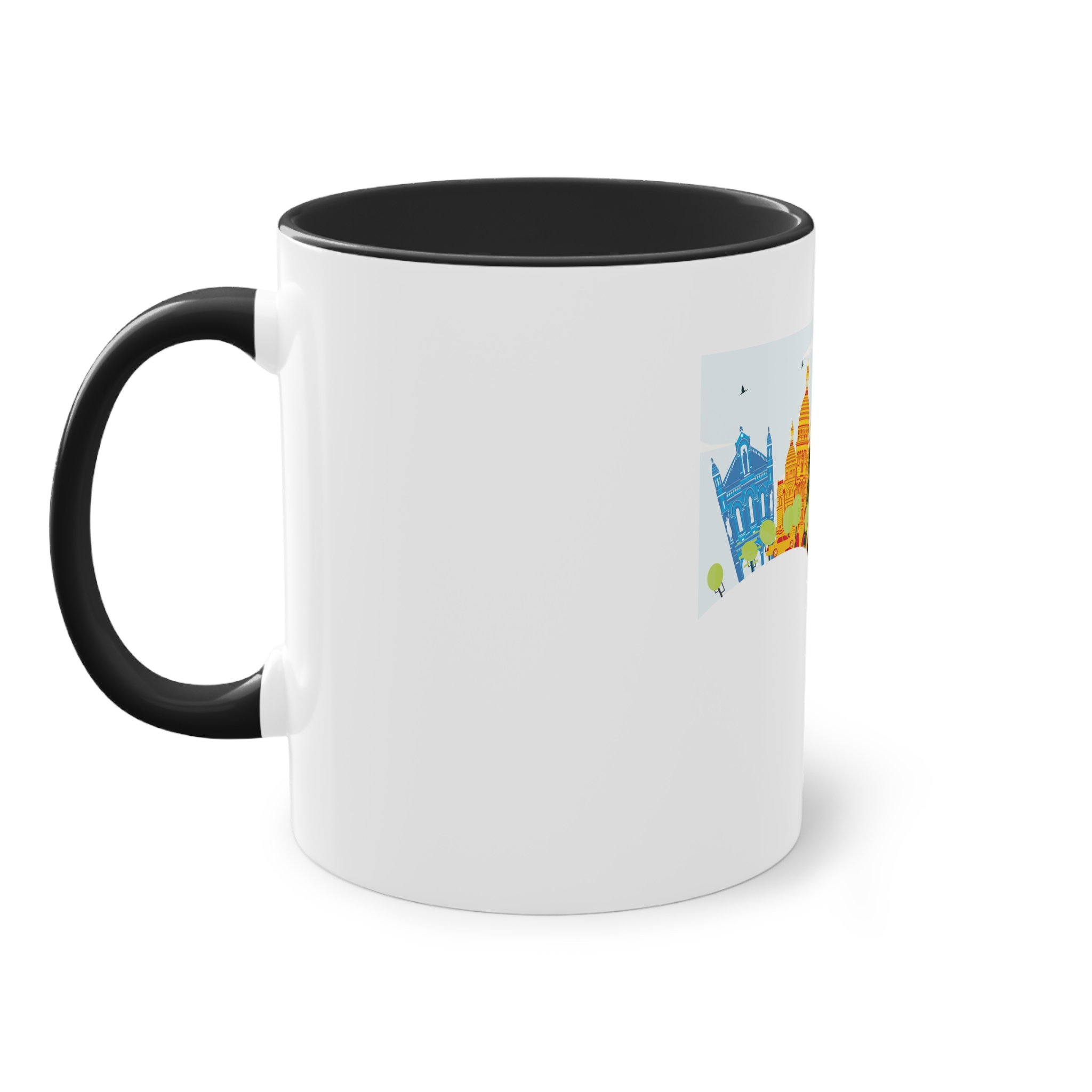 Paris Color Corner Cloud Two Tone Coffee Mug 11oz - Image 11