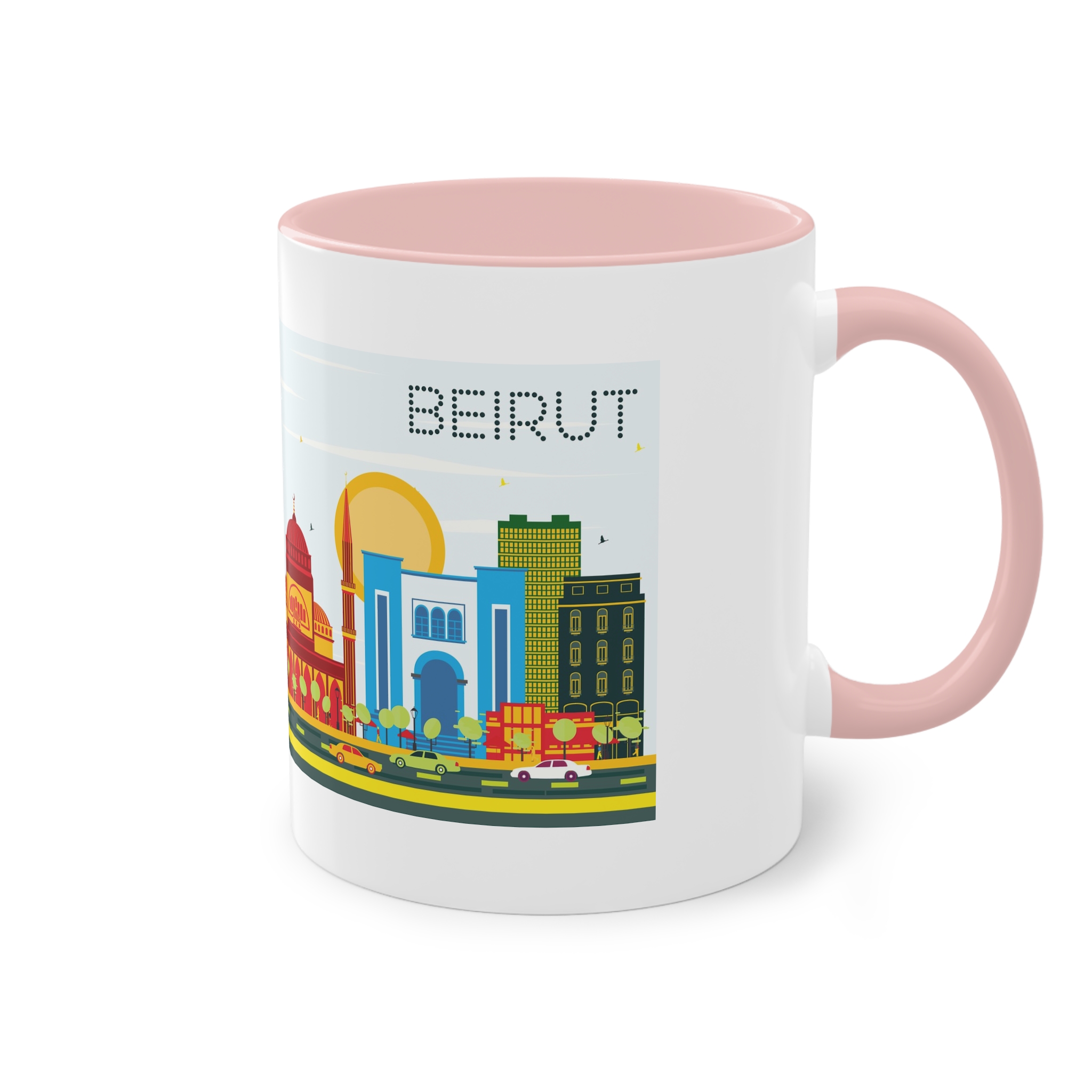 Beirut Color Two Tone Coffee Mug 11oz - Image 48
