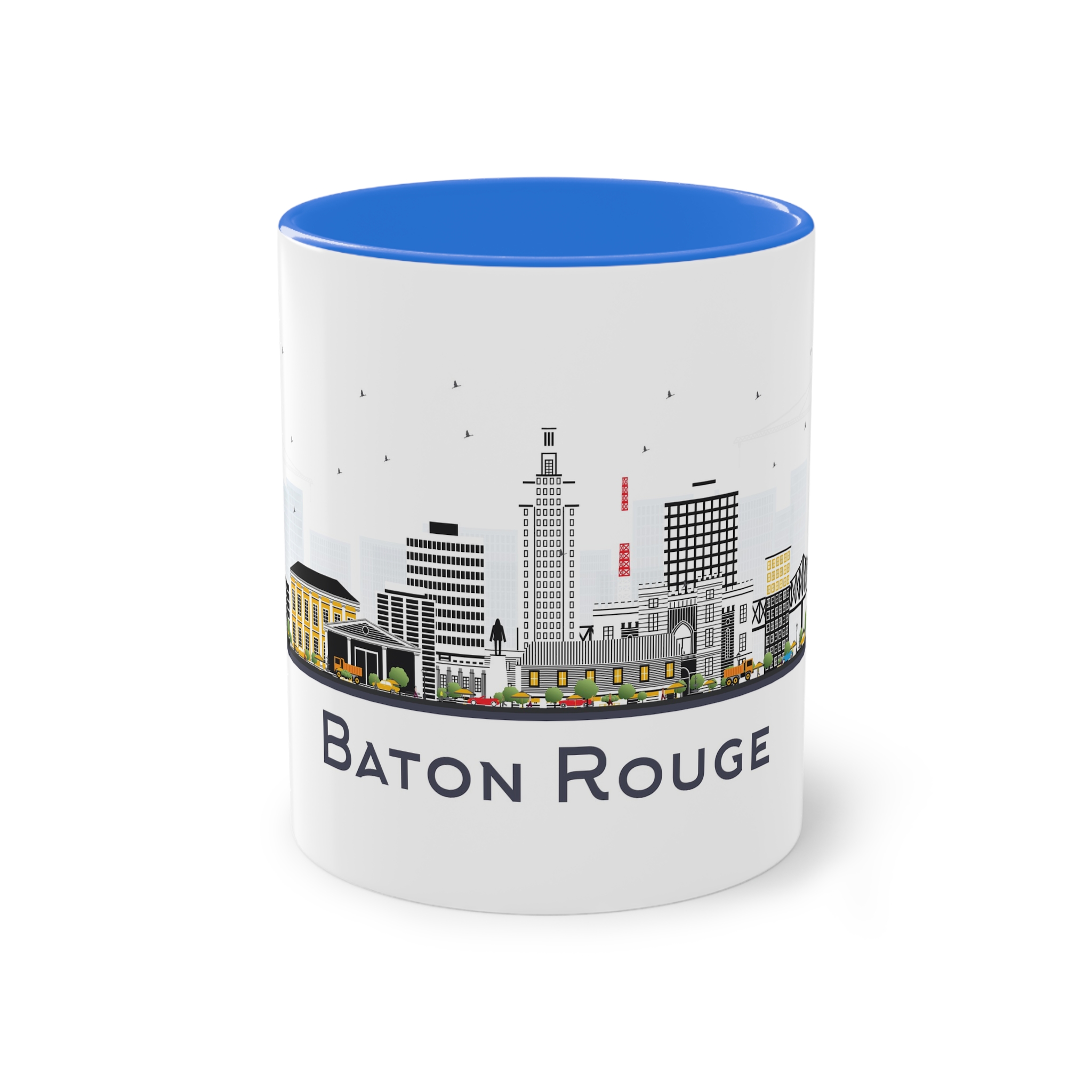 Baton Rouge Isolated Two Tone Coffee Mug 11oz - Image 37