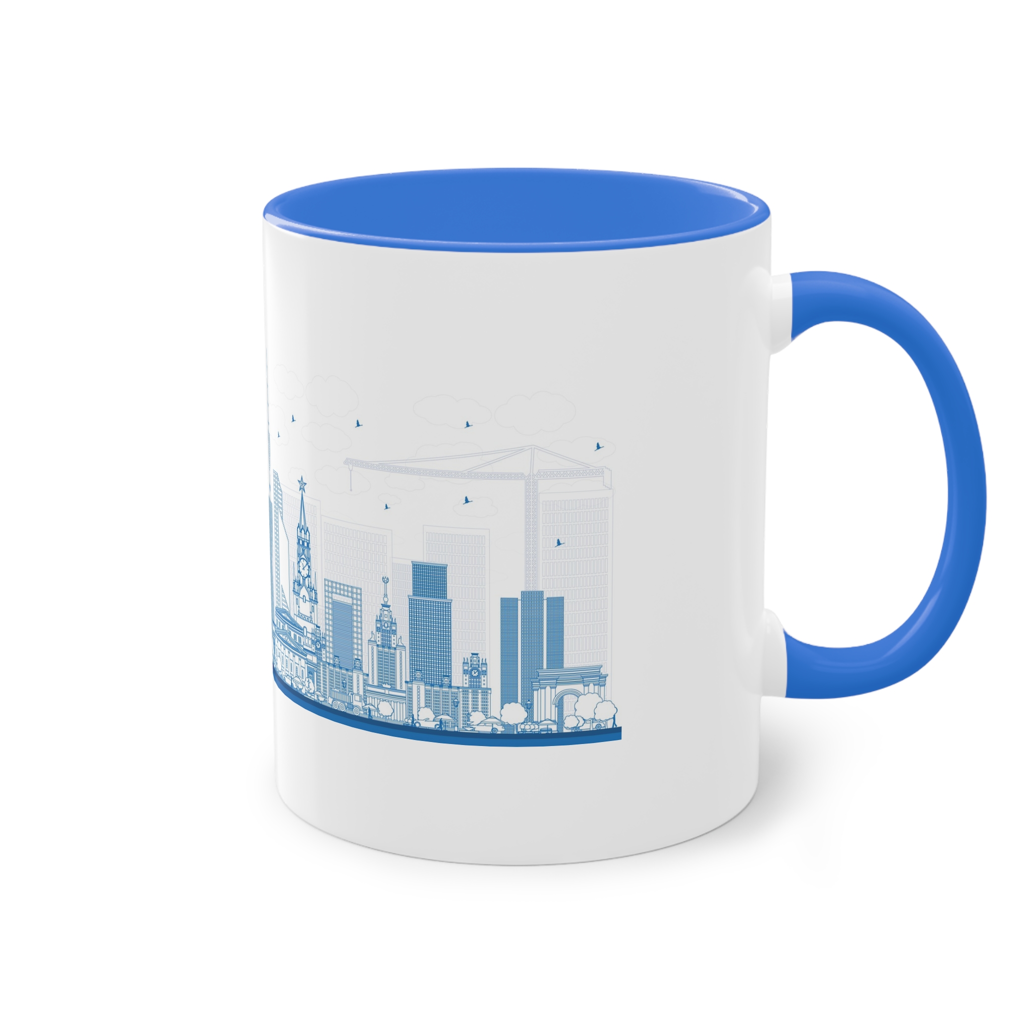 Moscow New Outline Two Tone Coffee Mug 11oz - Image 40