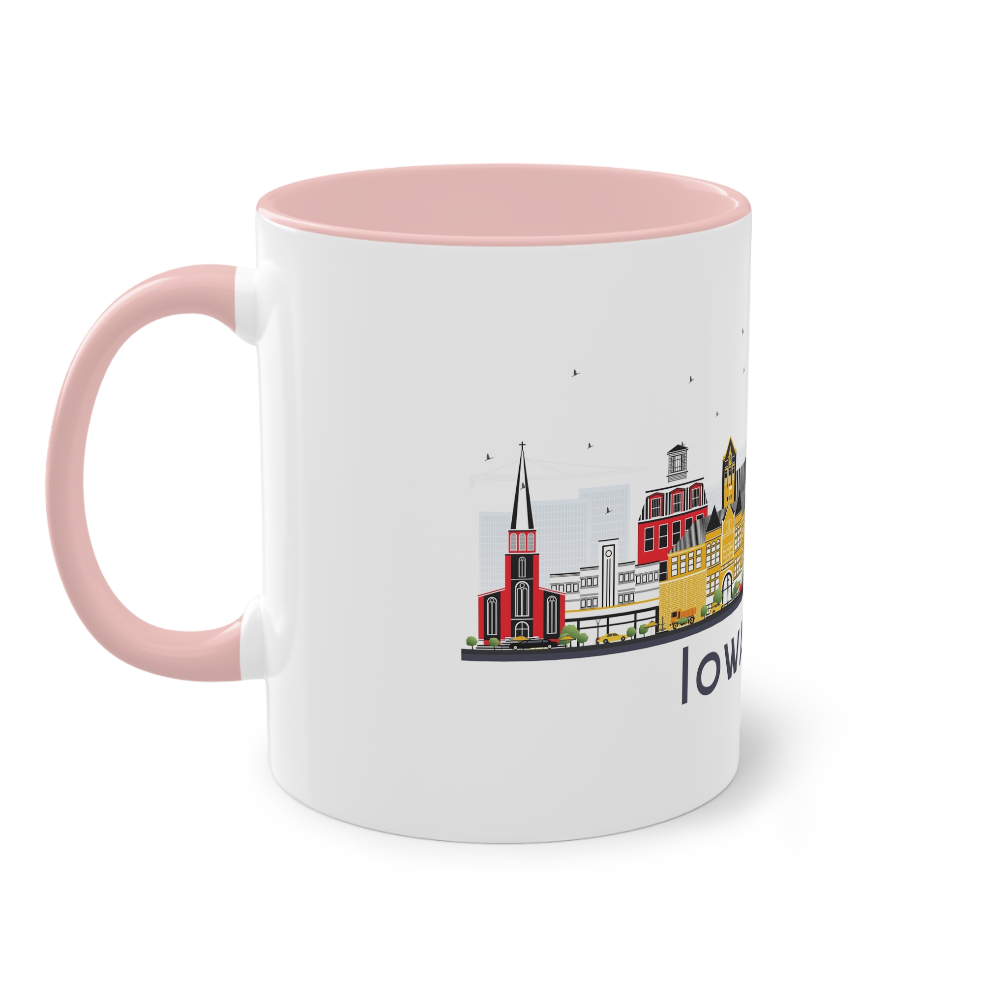Iowa City Isolated Two Tone Coffee Mug 11oz - Image 47