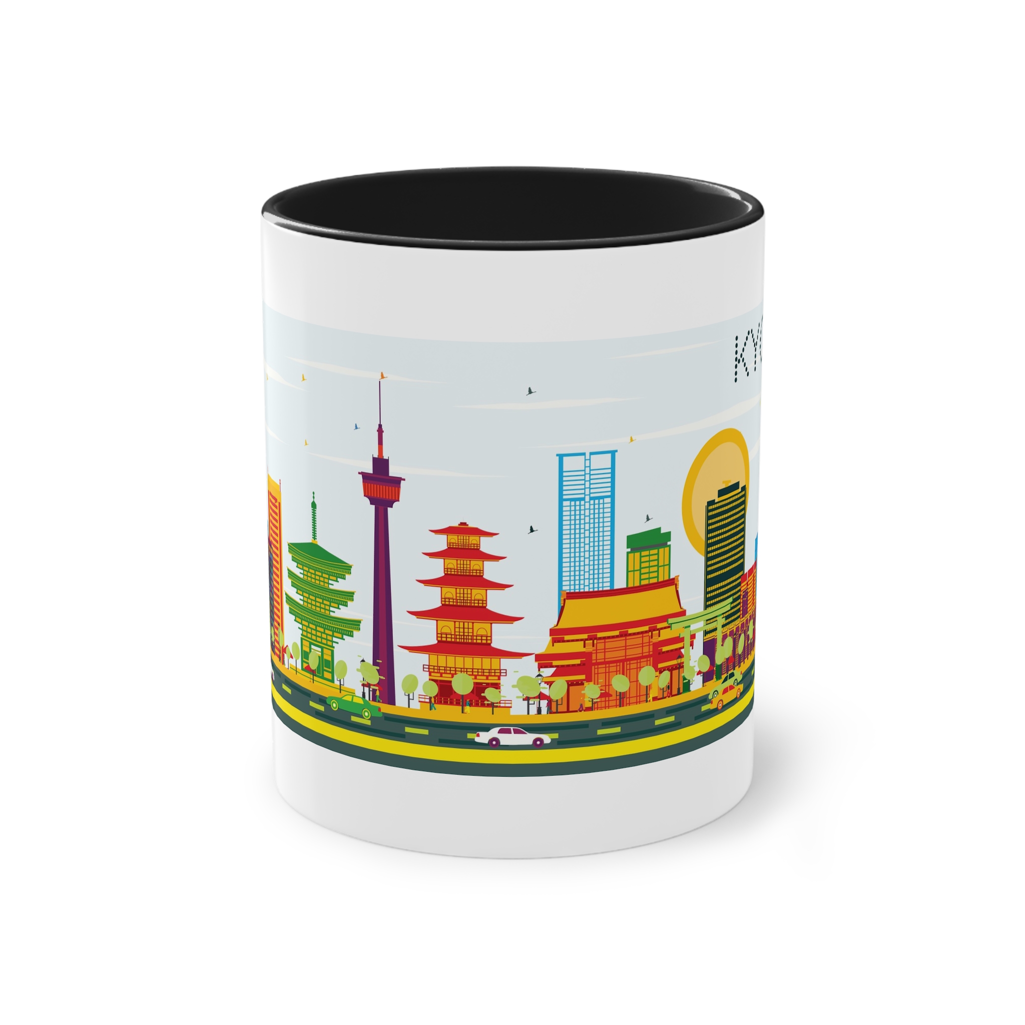 Kyoto Color Two Tone Coffee Mug 11oz - Image 9
